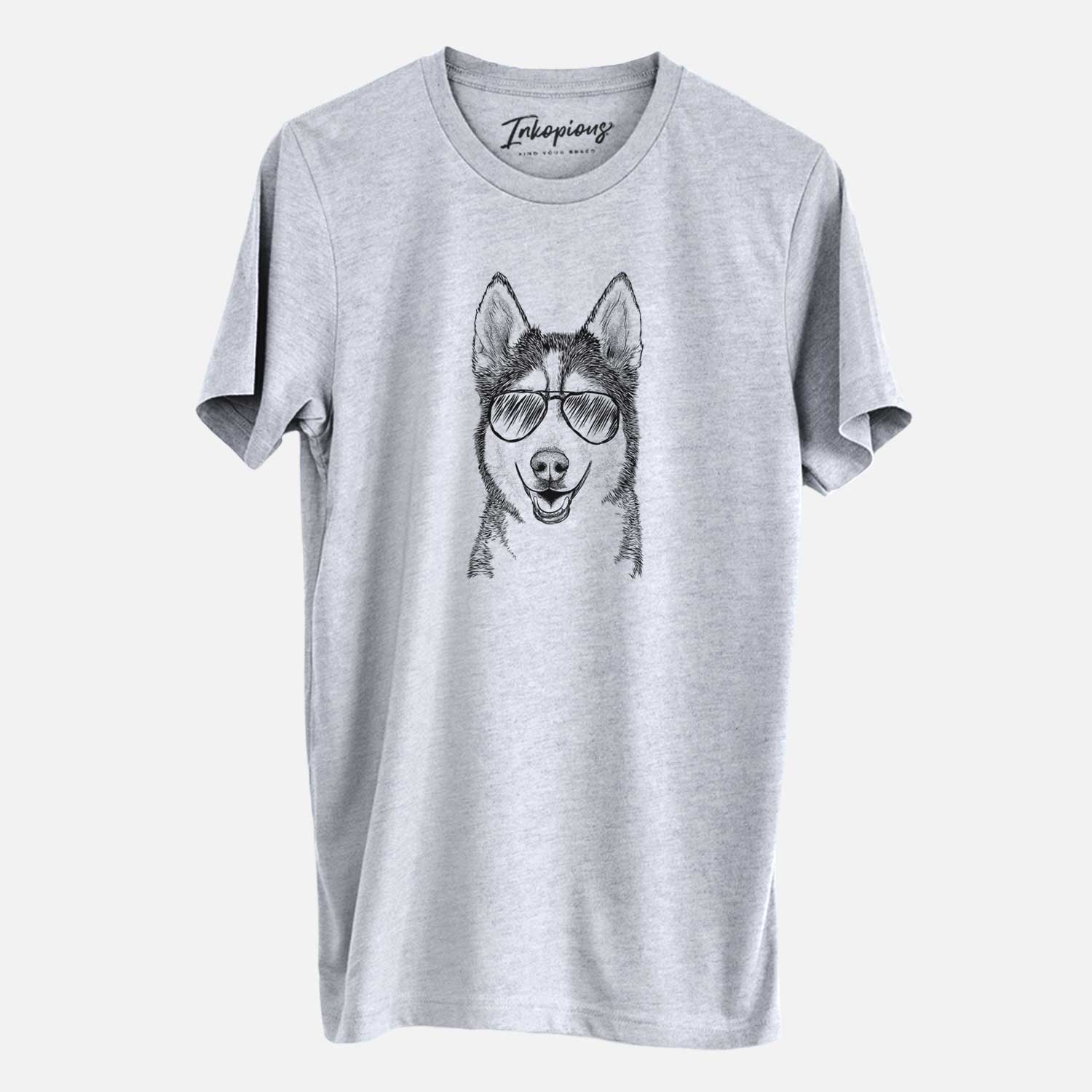 Aviator Kira the Siberian Husky - Unisex Crewneck