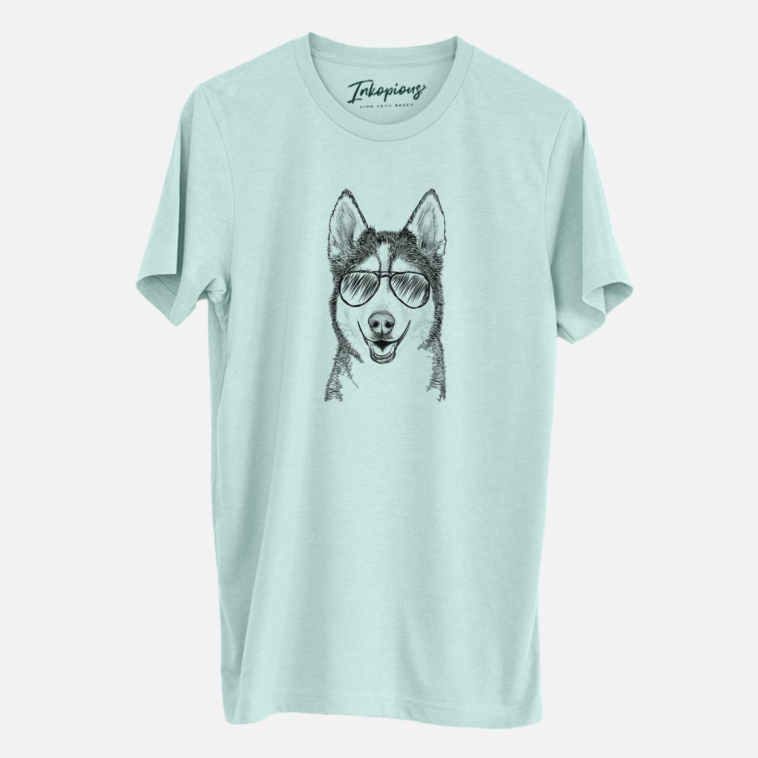 Aviator Kira the Siberian Husky - Unisex Crewneck