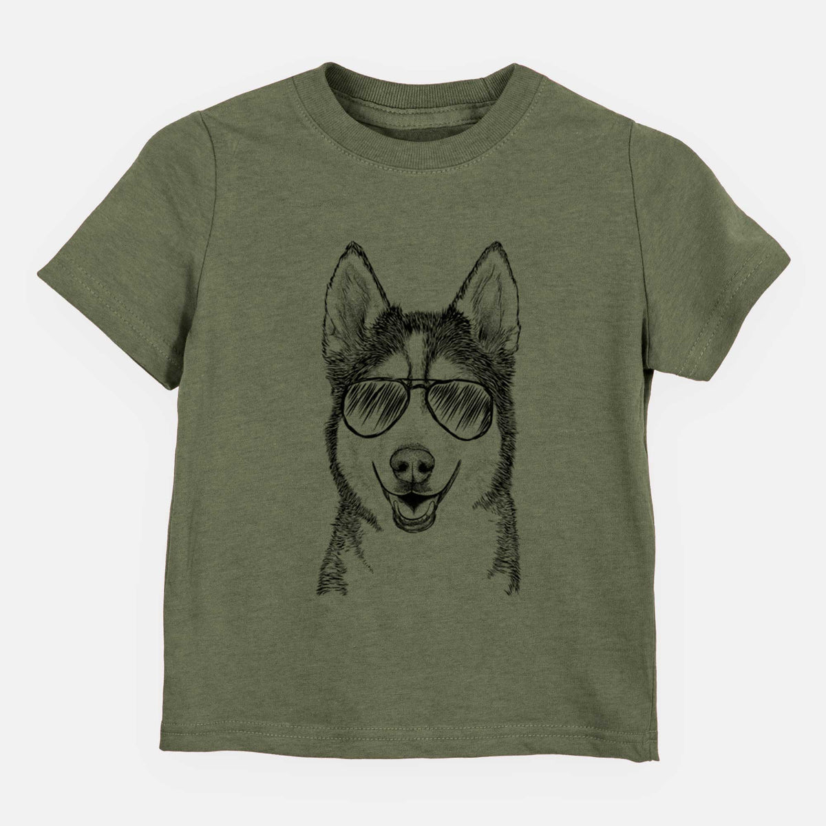 Aviator Kira the Siberian Husky - Kids/Youth/Toddler Shirt