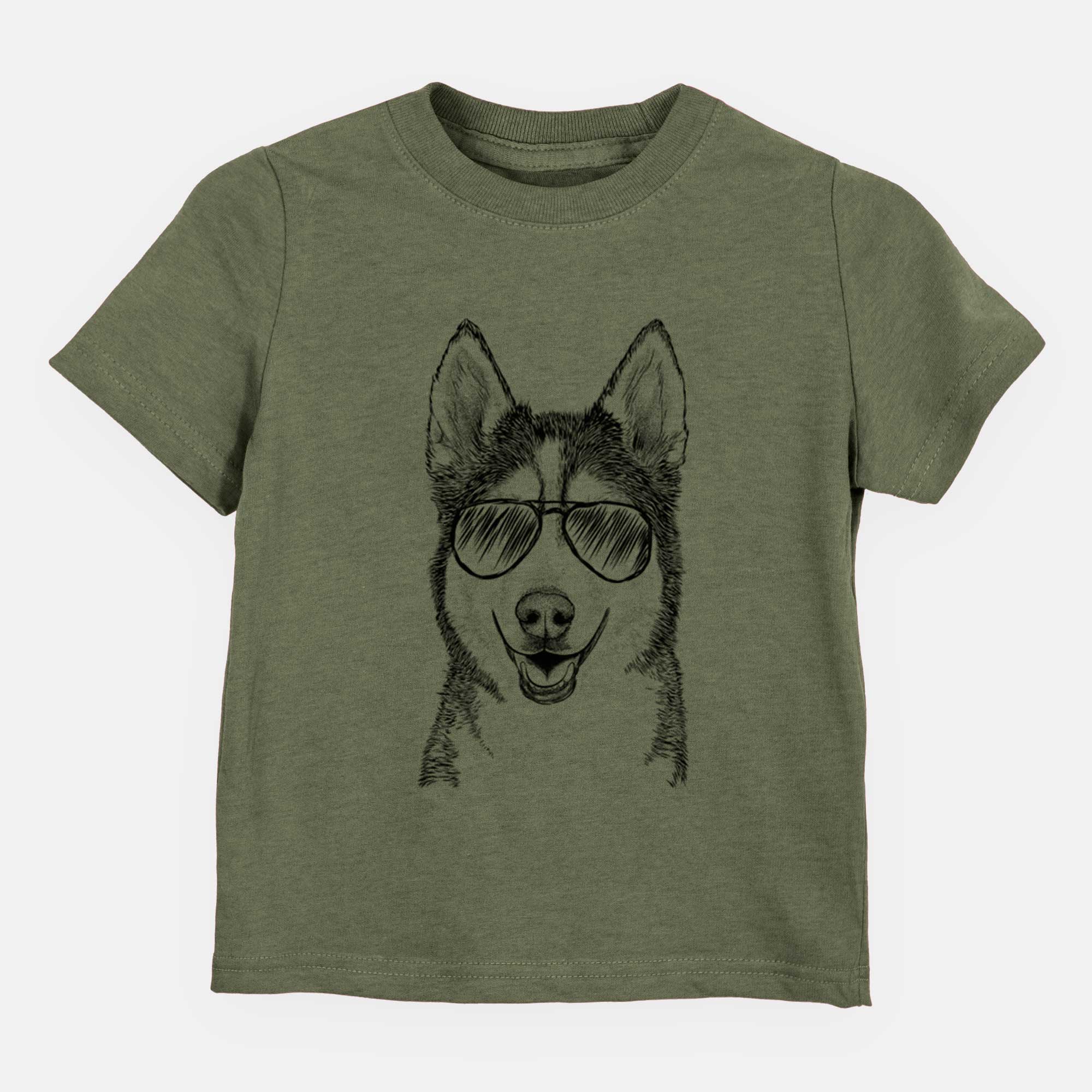 Aviator Kira the Siberian Husky - Kids/Youth/Toddler Shirt