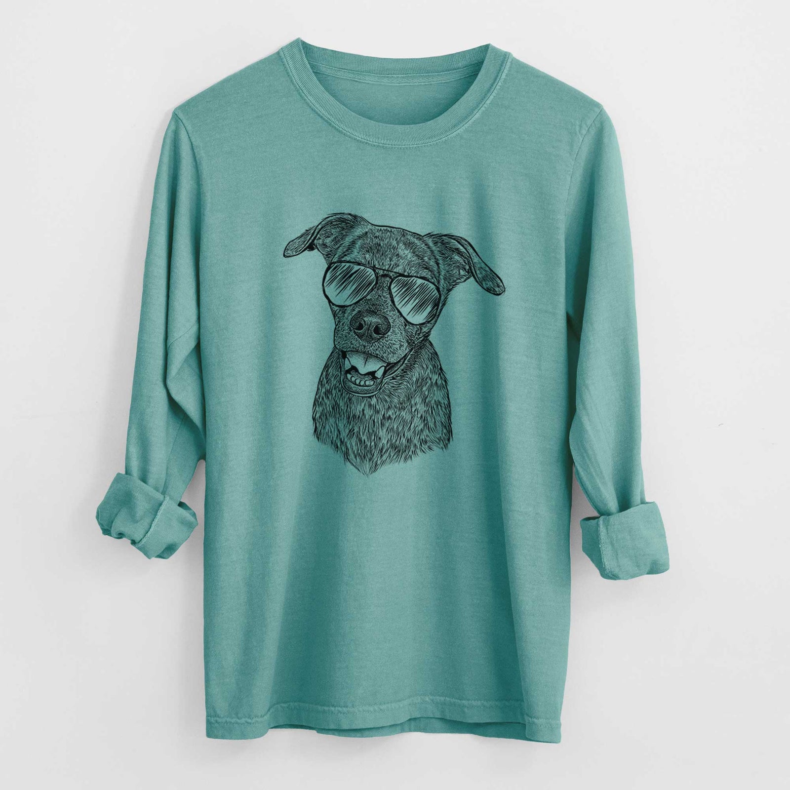 Aviators Kirby the Mountain Cur Mix - Heavyweight 100% Cotton Long Sleeve