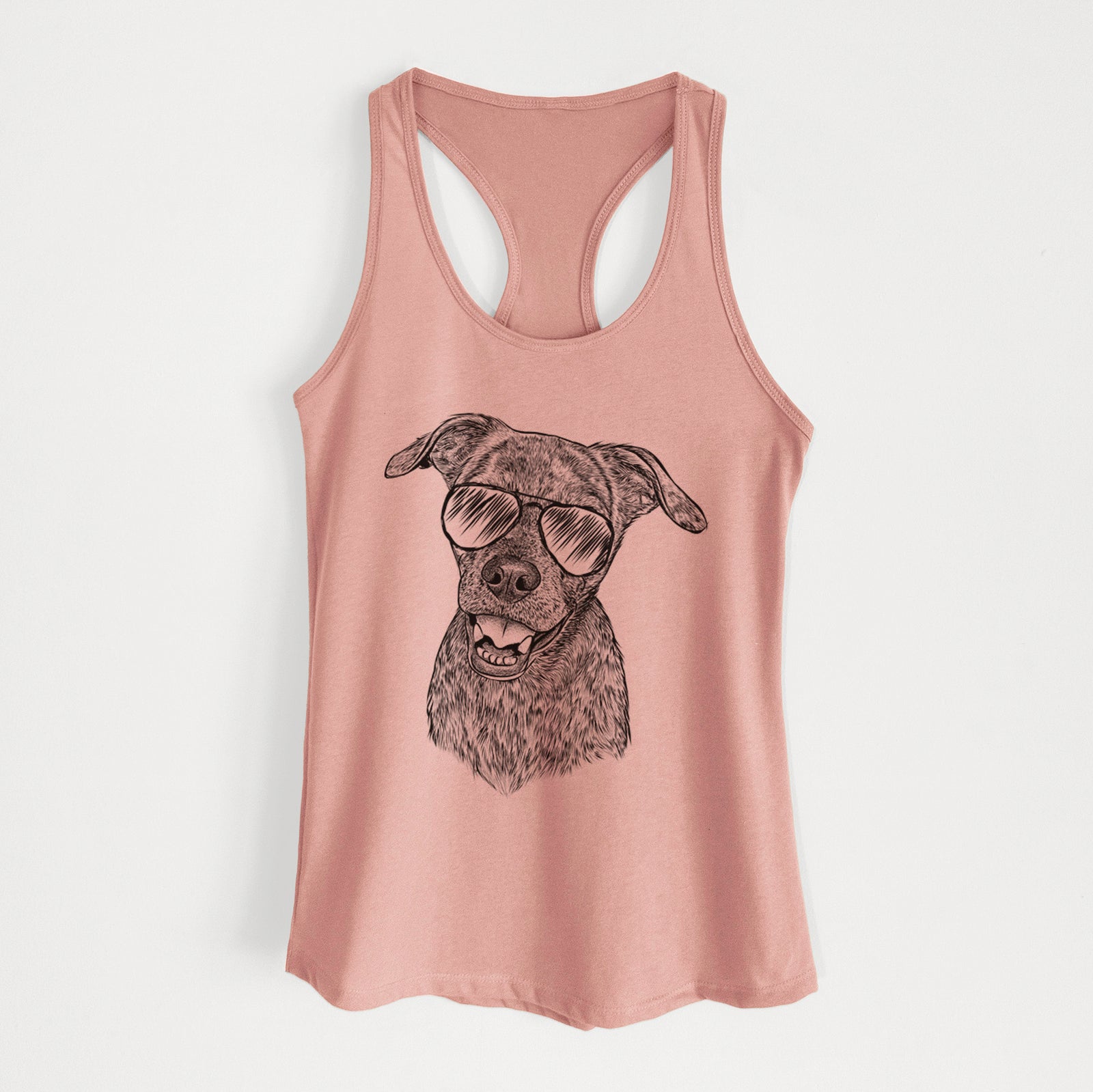 Kirby the Mountain Cur Mix - Women's Racerback Tanktop