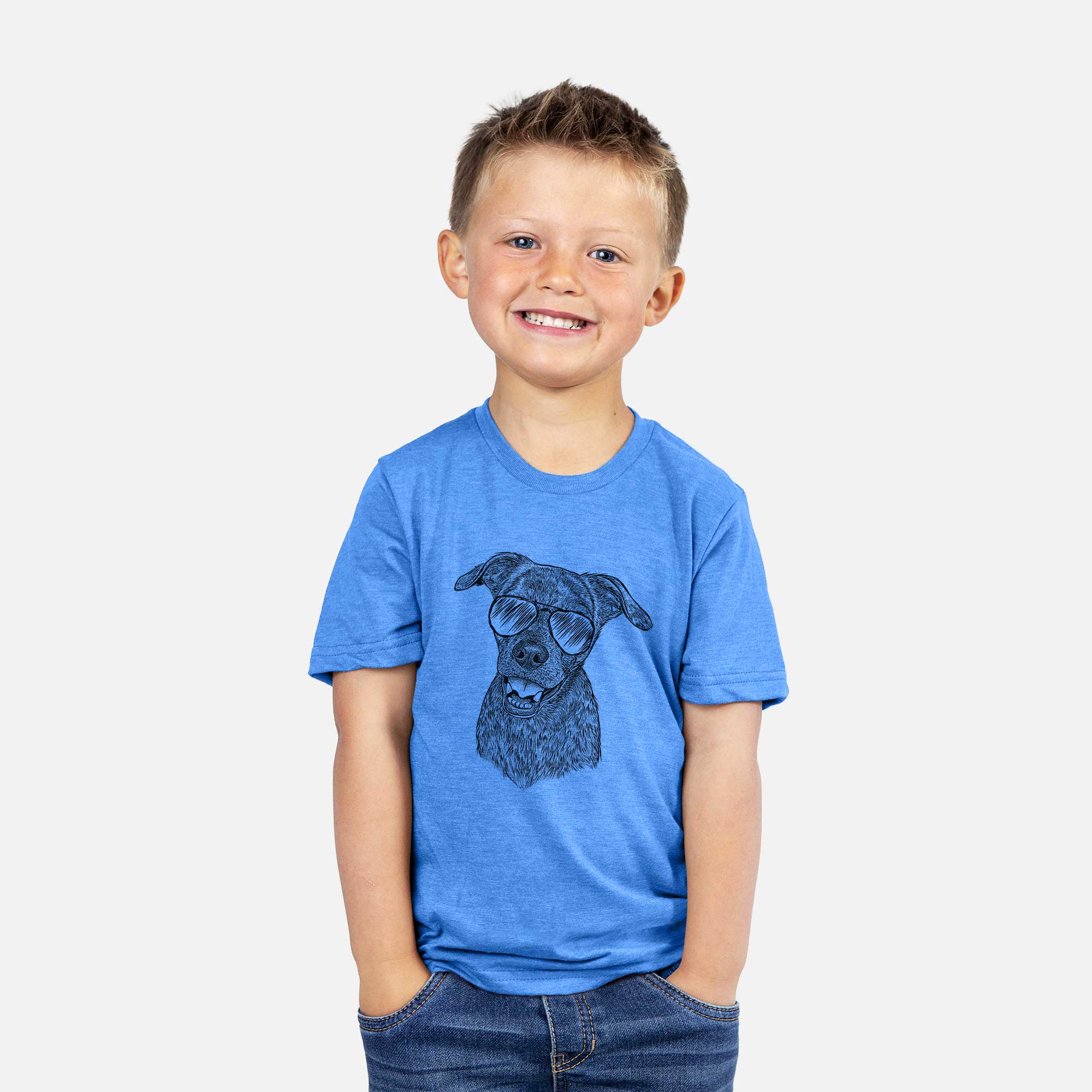 Aviator Kirby the Mountain Cur Mix - Kids/Youth/Toddler Shirt