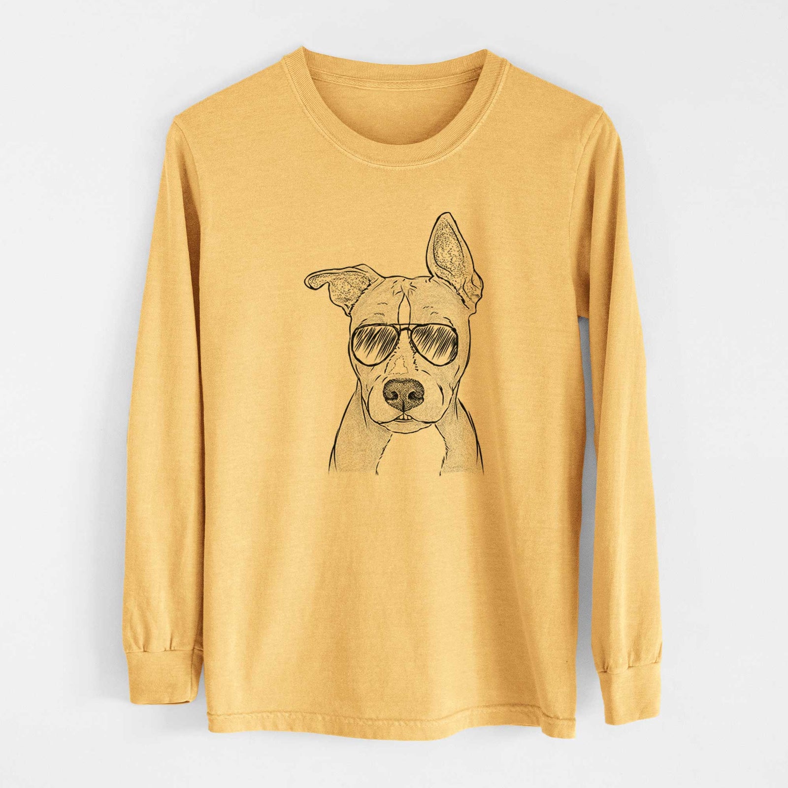 Aviators Kisses the Pitbull - Heavyweight 100% Cotton Long Sleeve