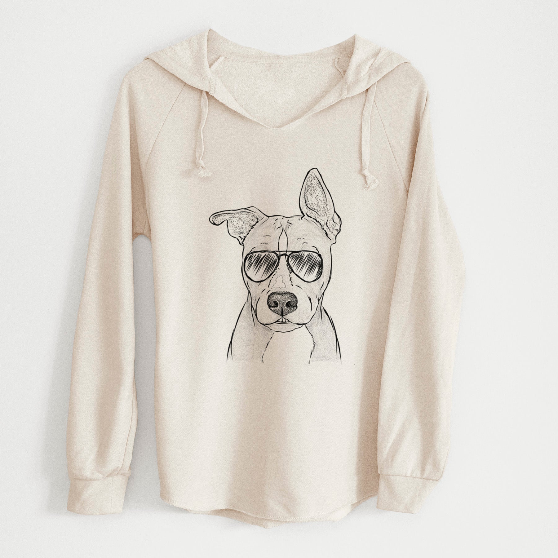 Aviator Kisses the Pitbull - Cali Wave Hooded Sweatshirt