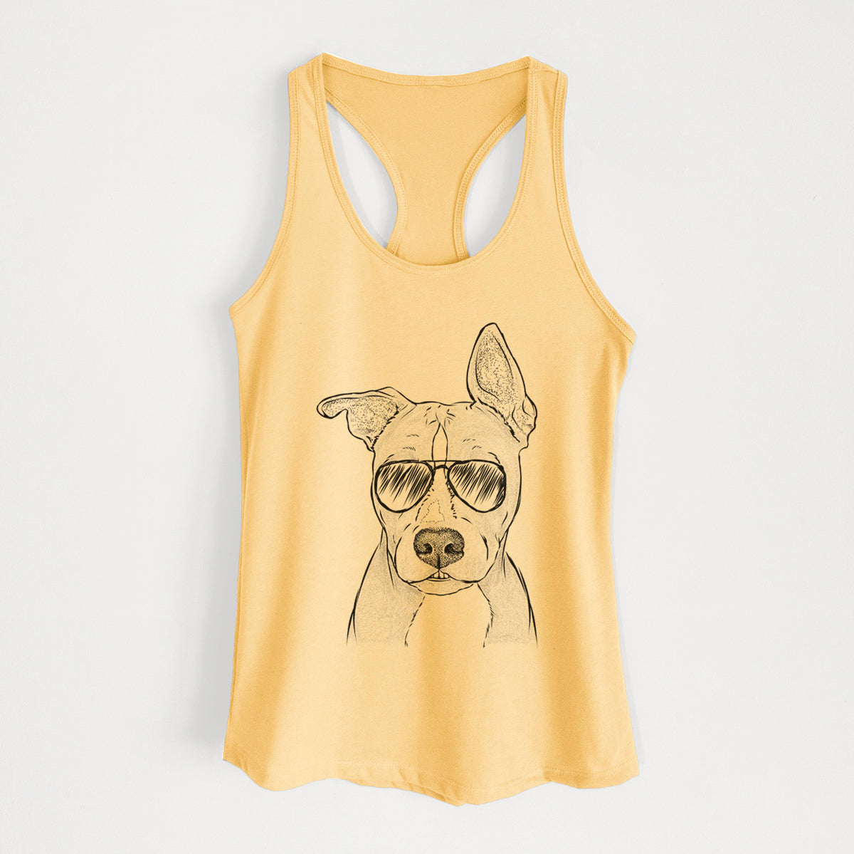 Kisses the Pitbull - Women's Racerback Tanktop