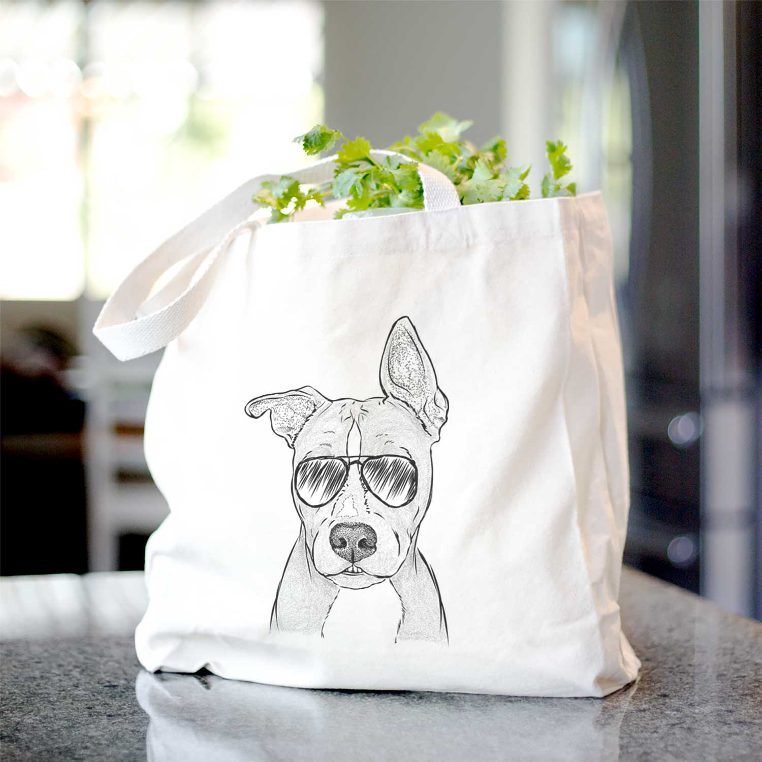 Kisses the Pitbull - Tote Bag