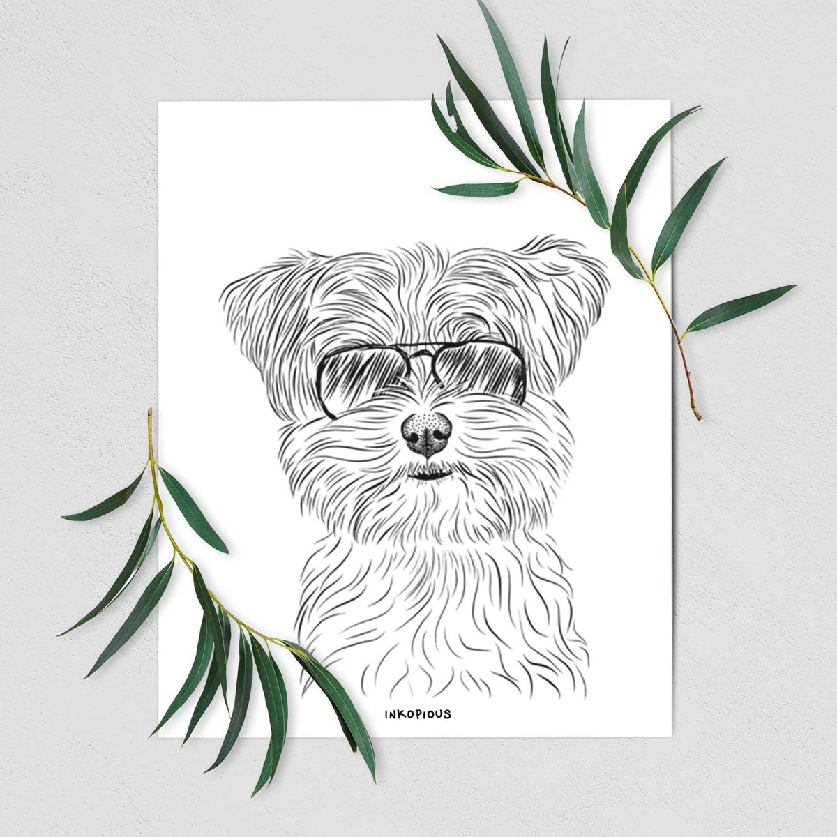 Kiwi the Morkie Art Print