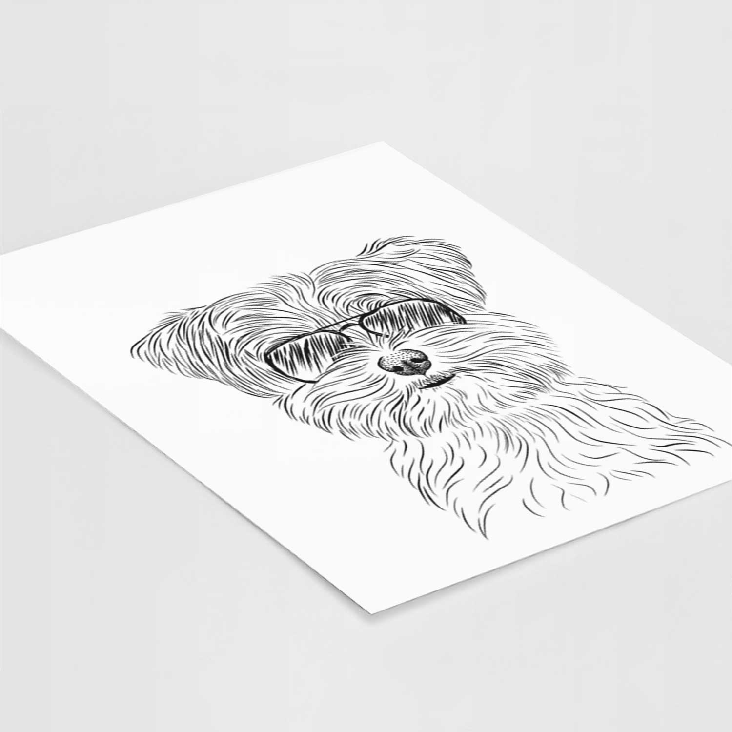 Kiwi the Morkie Art Print