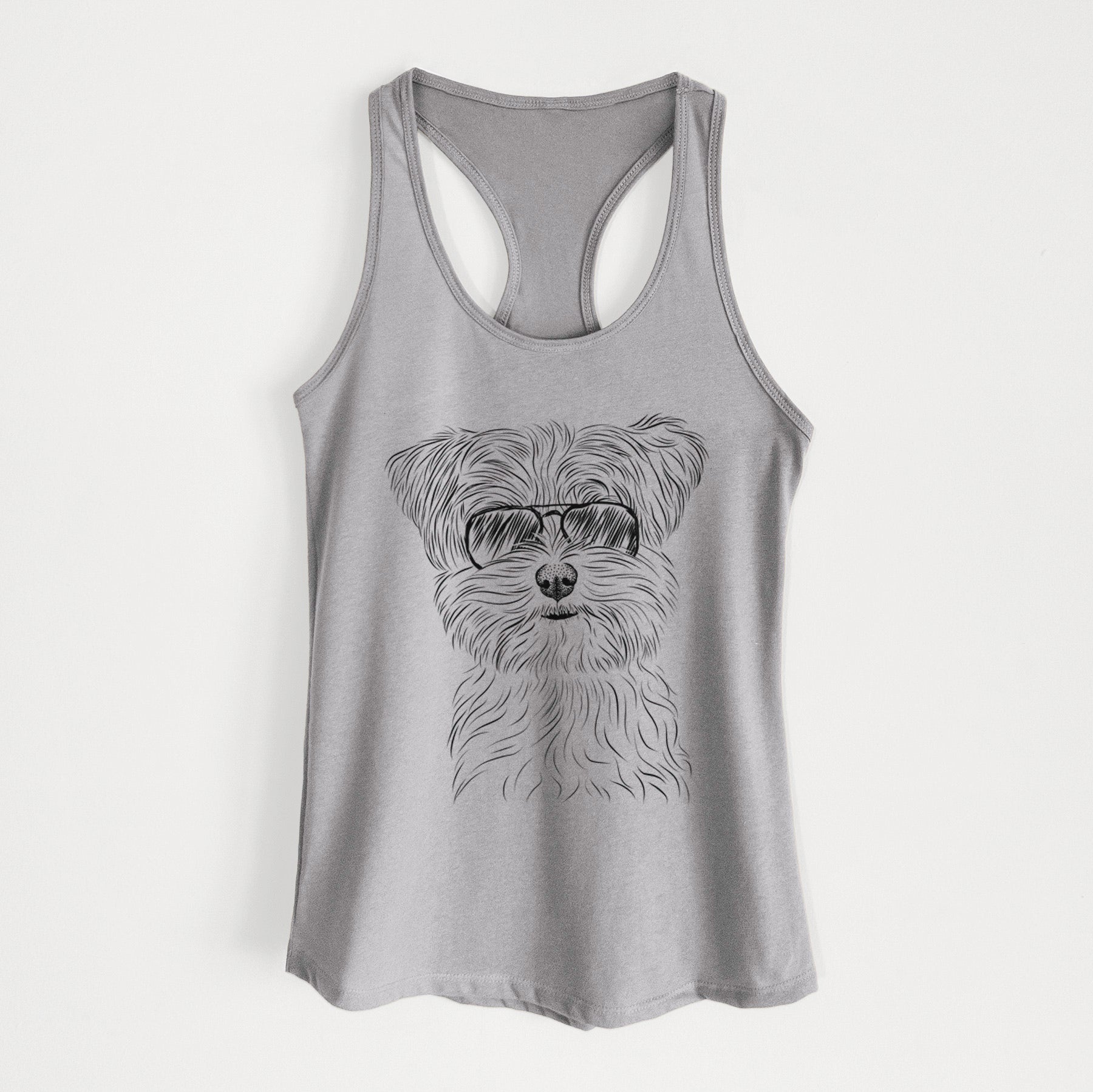 Kiwi the Morkie - Women's Racerback Tanktop