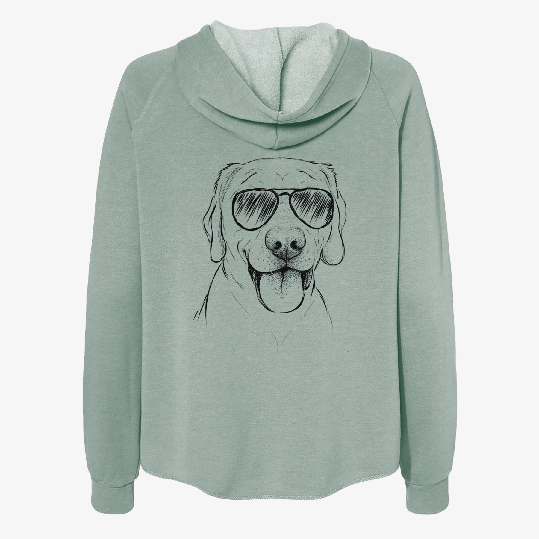 Klay the Labrador Retriever - Women's Cali Wave Zip-Up Sweatshirt