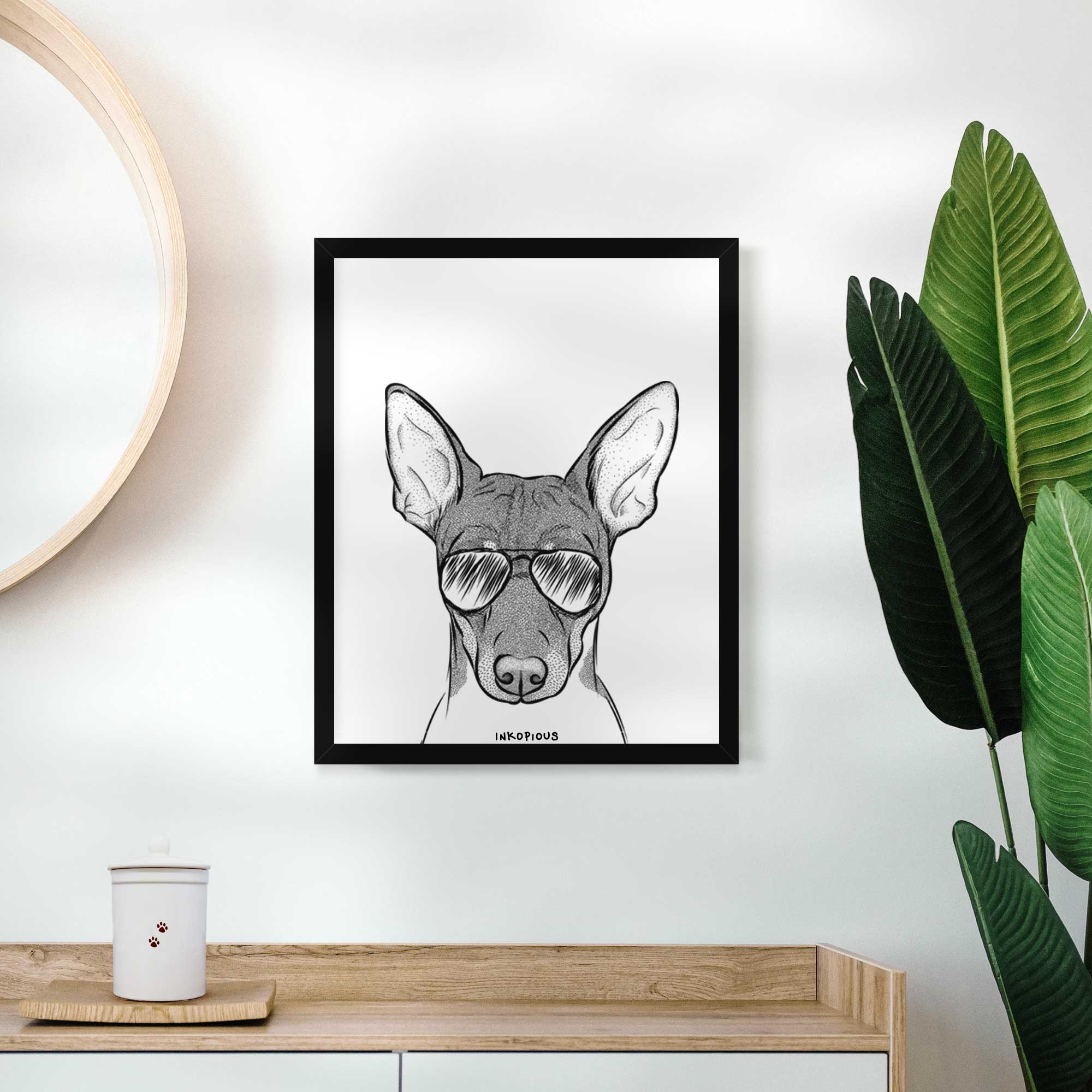 Knox the Rat Terrier Art Print