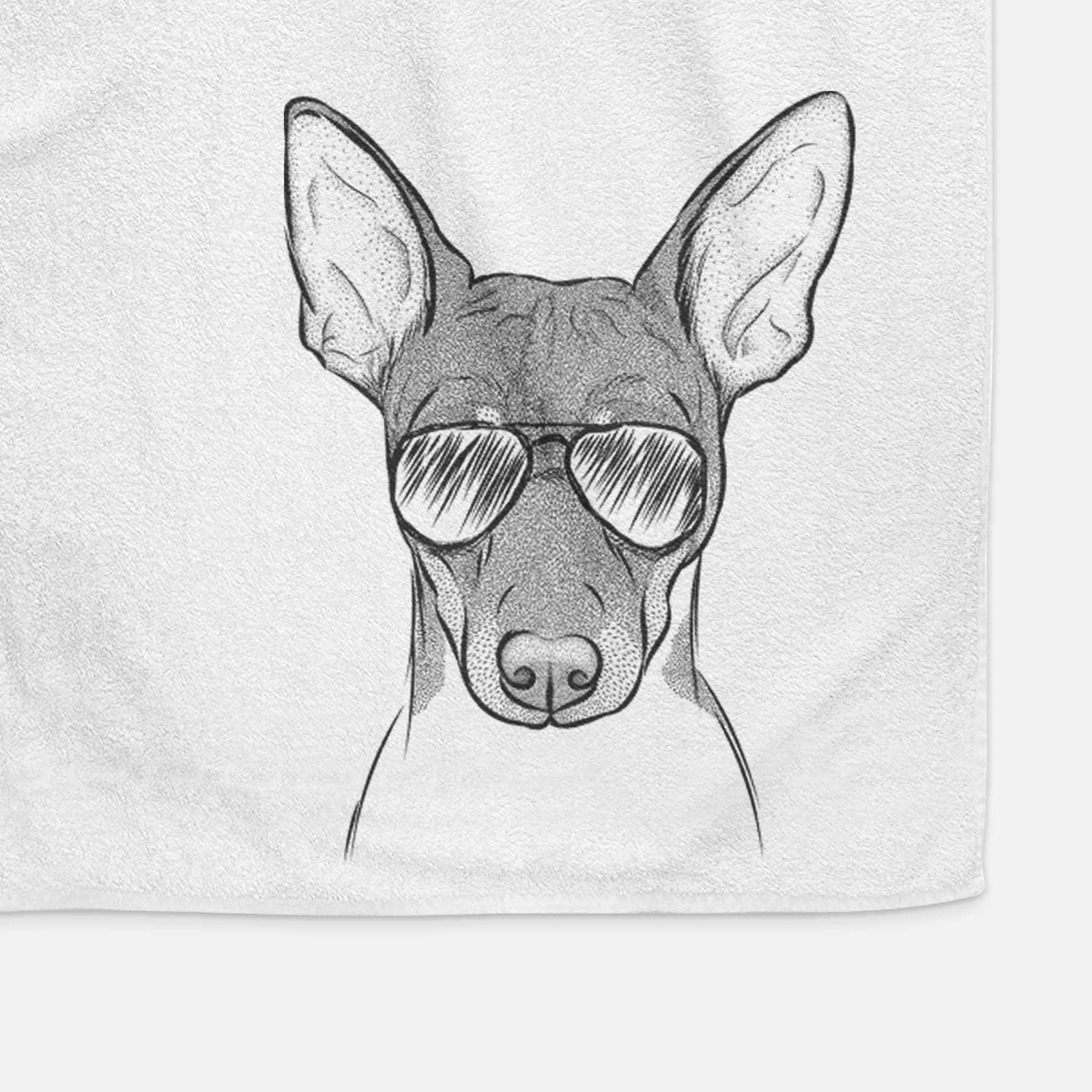 Knox the Rat Terrier Decorative Hand Towel