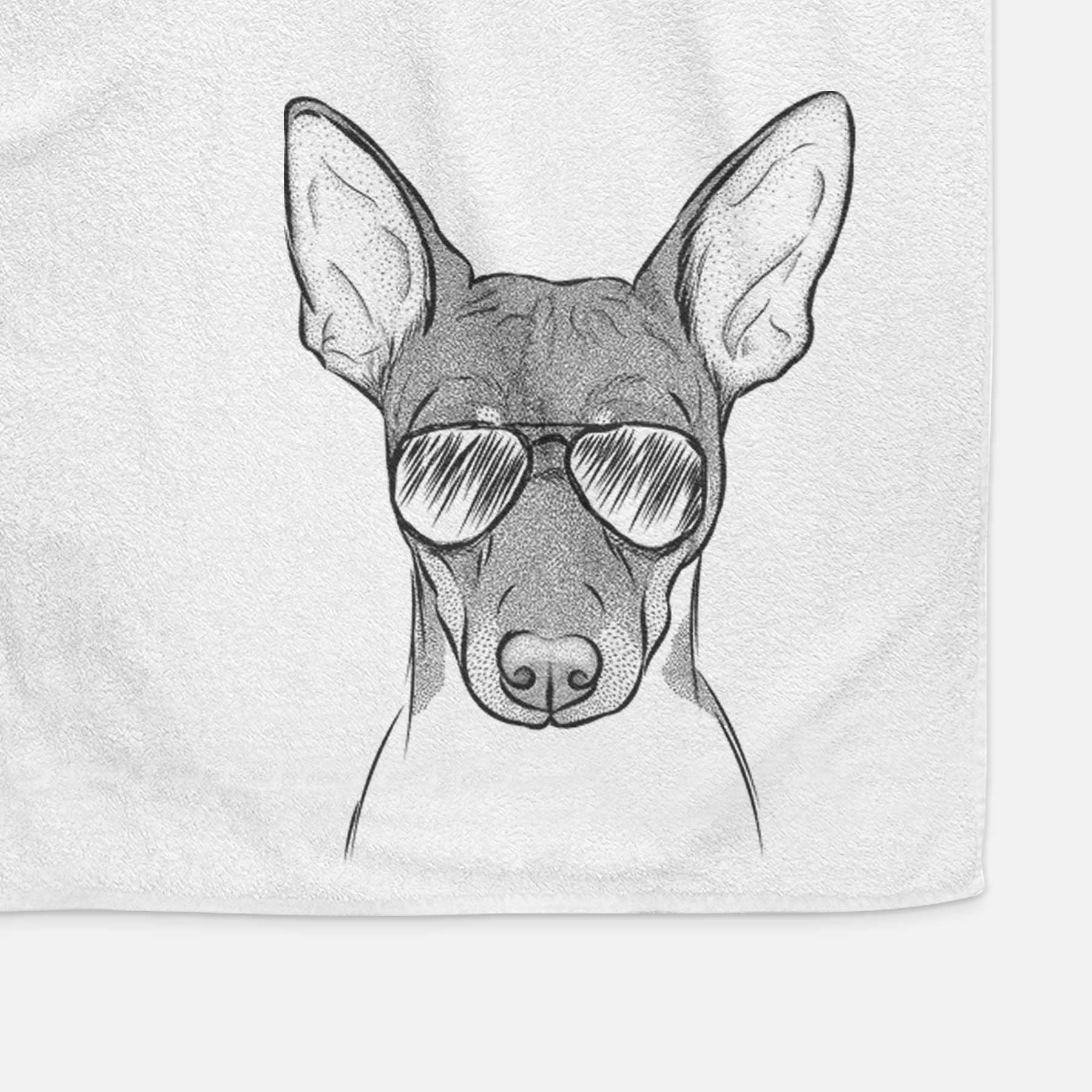 Knox the Rat Terrier Decorative Hand Towel