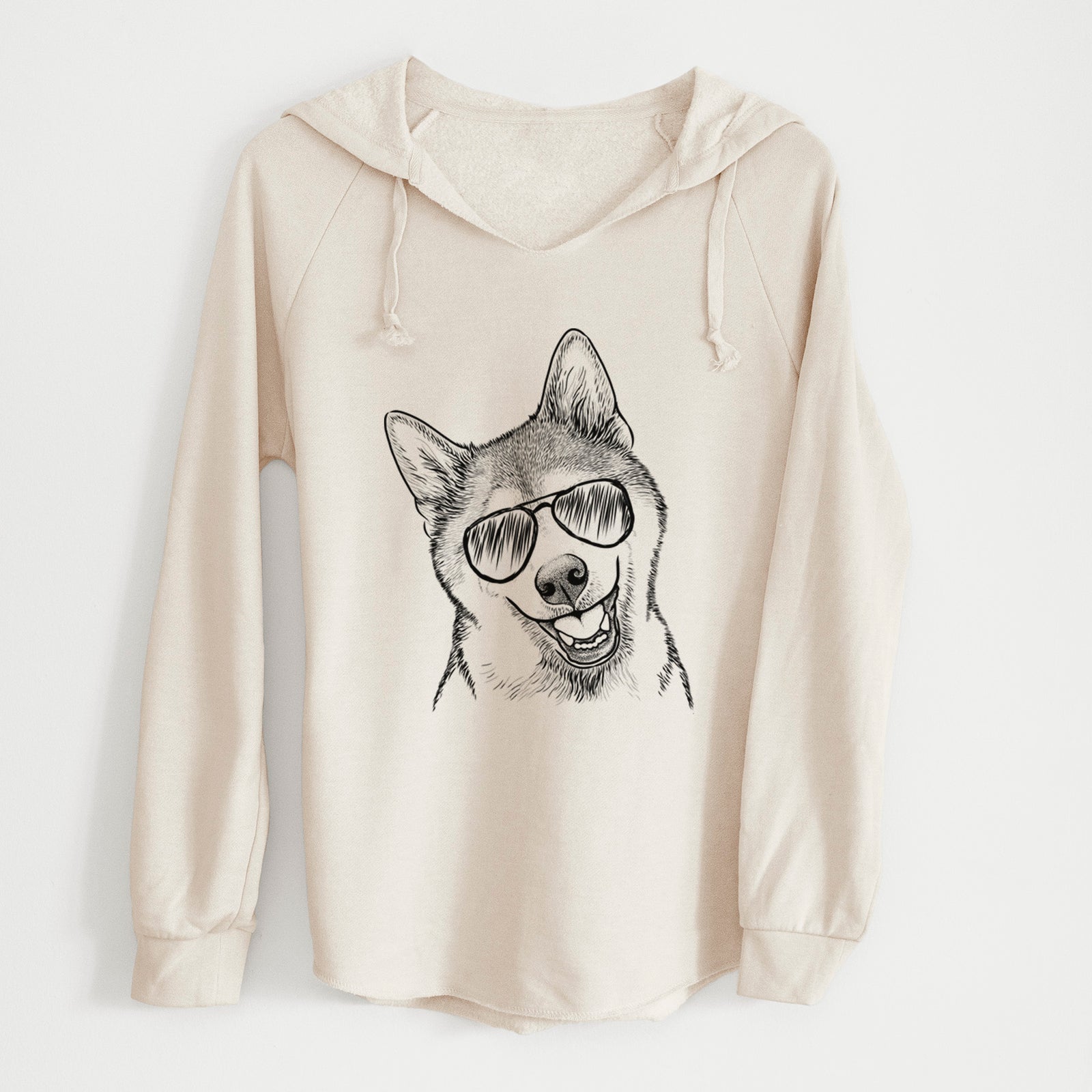Aviator Koby the Shiba Inu - Cali Wave Hooded Sweatshirt