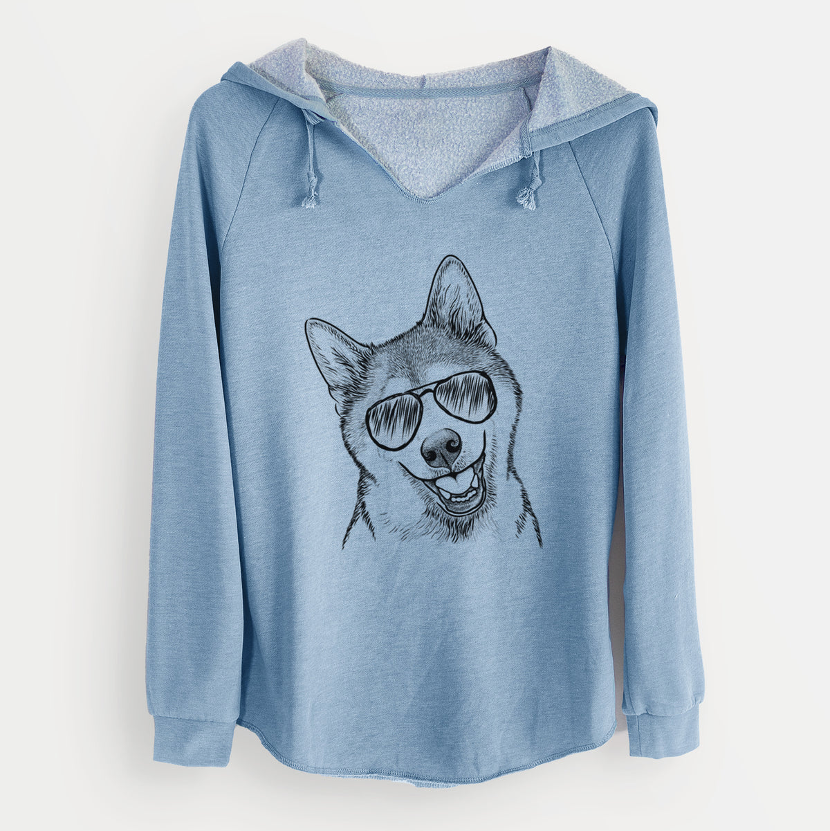 Aviator Koby the Shiba Inu - Cali Wave Hooded Sweatshirt