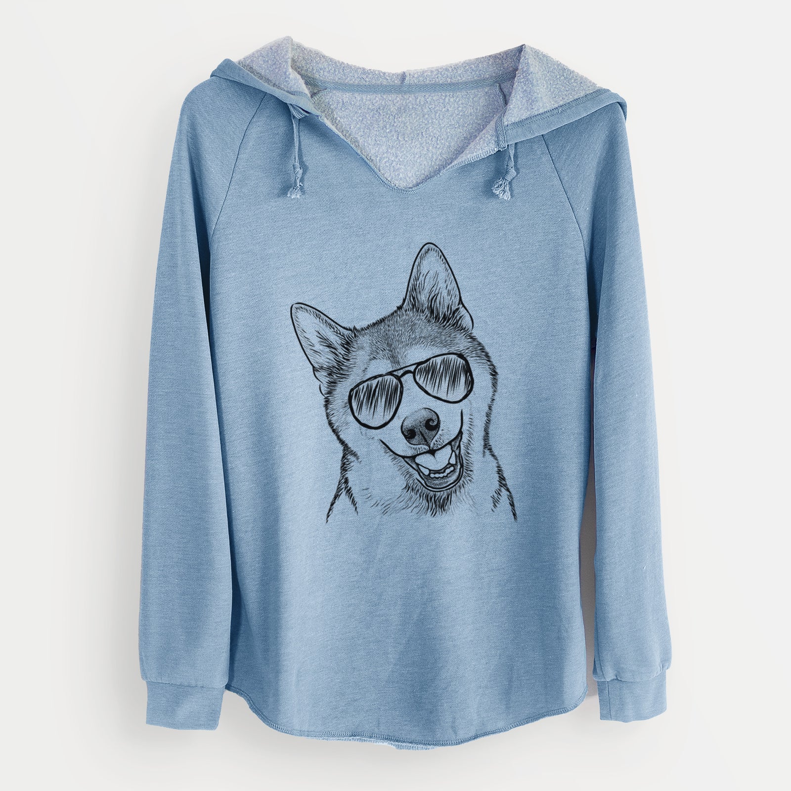 Aviator Koby the Shiba Inu - Cali Wave Hooded Sweatshirt