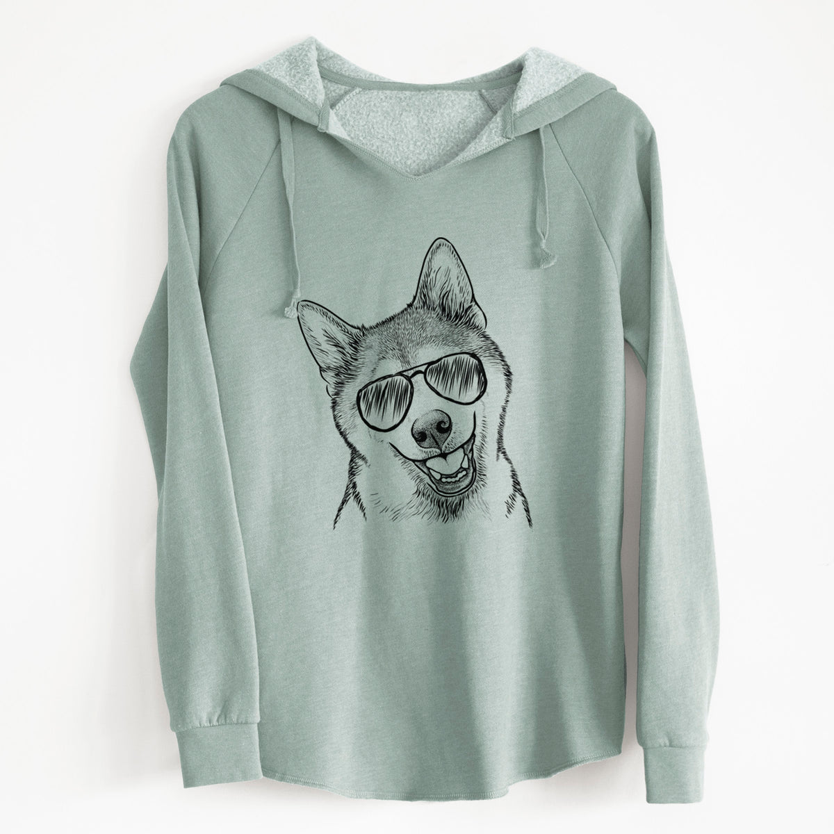 Aviator Koby the Shiba Inu - Cali Wave Hooded Sweatshirt