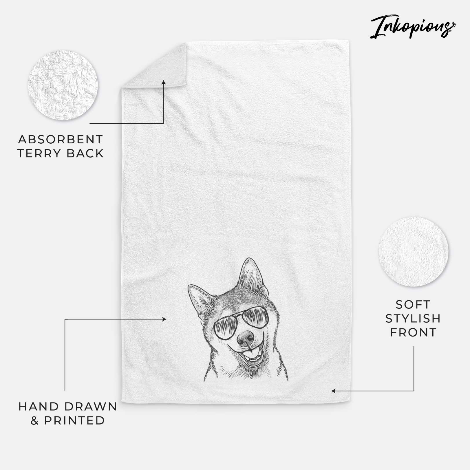 Koby the Shiba Inu Decorative Hand Towel