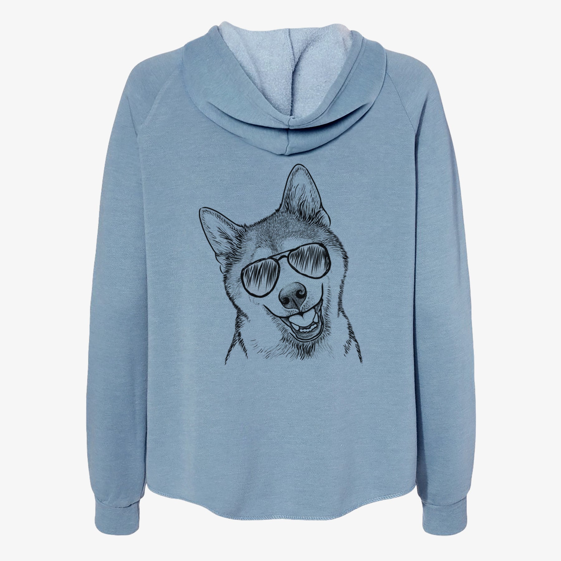 Koby the Shiba Inu - Women's Cali Wave Zip-Up Sweatshirt