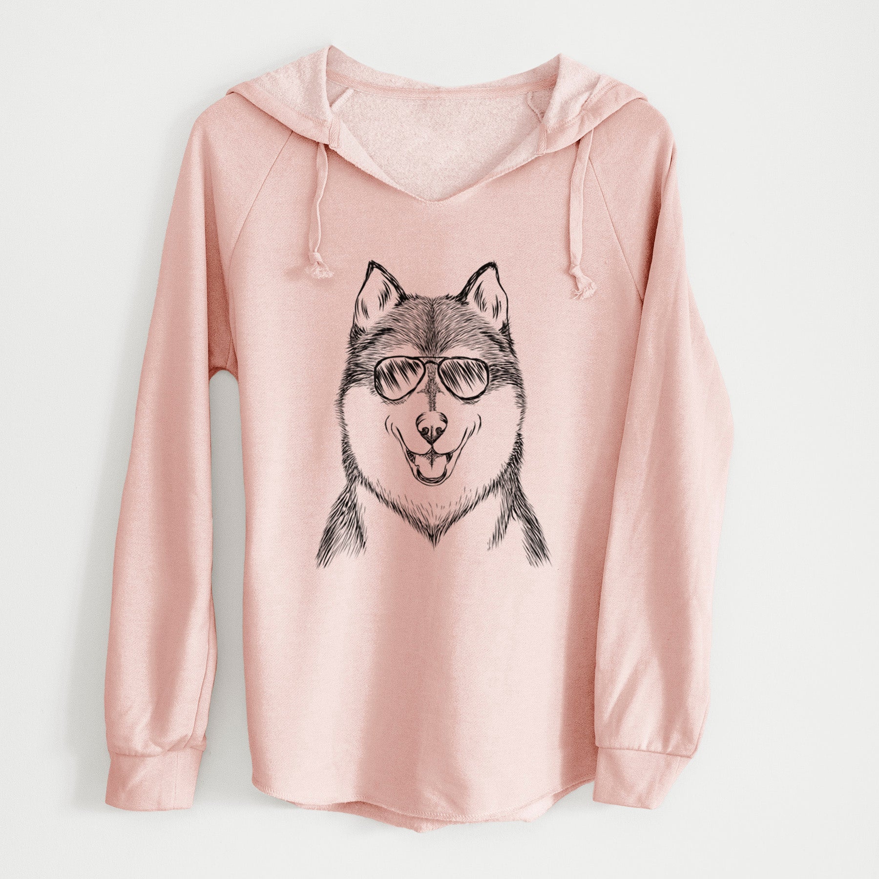 Aviator Koda the Siberian Husky - Cali Wave Hooded Sweatshirt