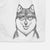 Koda the Siberian Husky Decorative Hand Towel