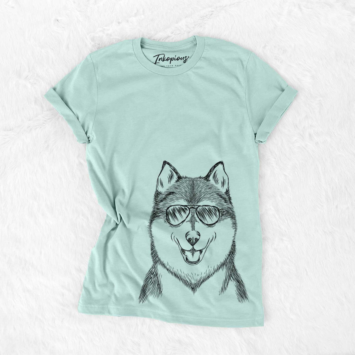 Aviator Koda the Siberian Husky - Unisex Crewneck