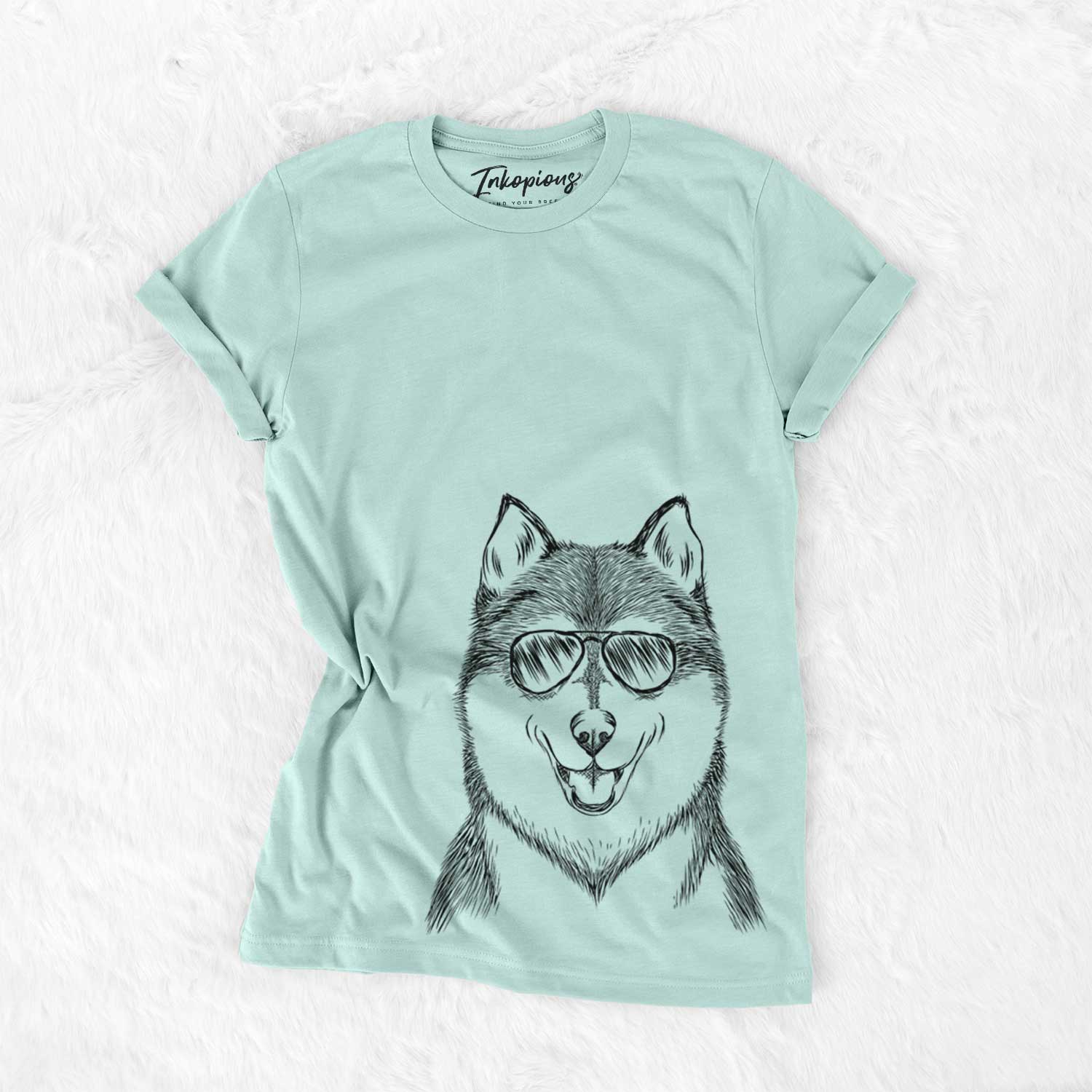 Aviator Koda the Siberian Husky - Unisex Crewneck