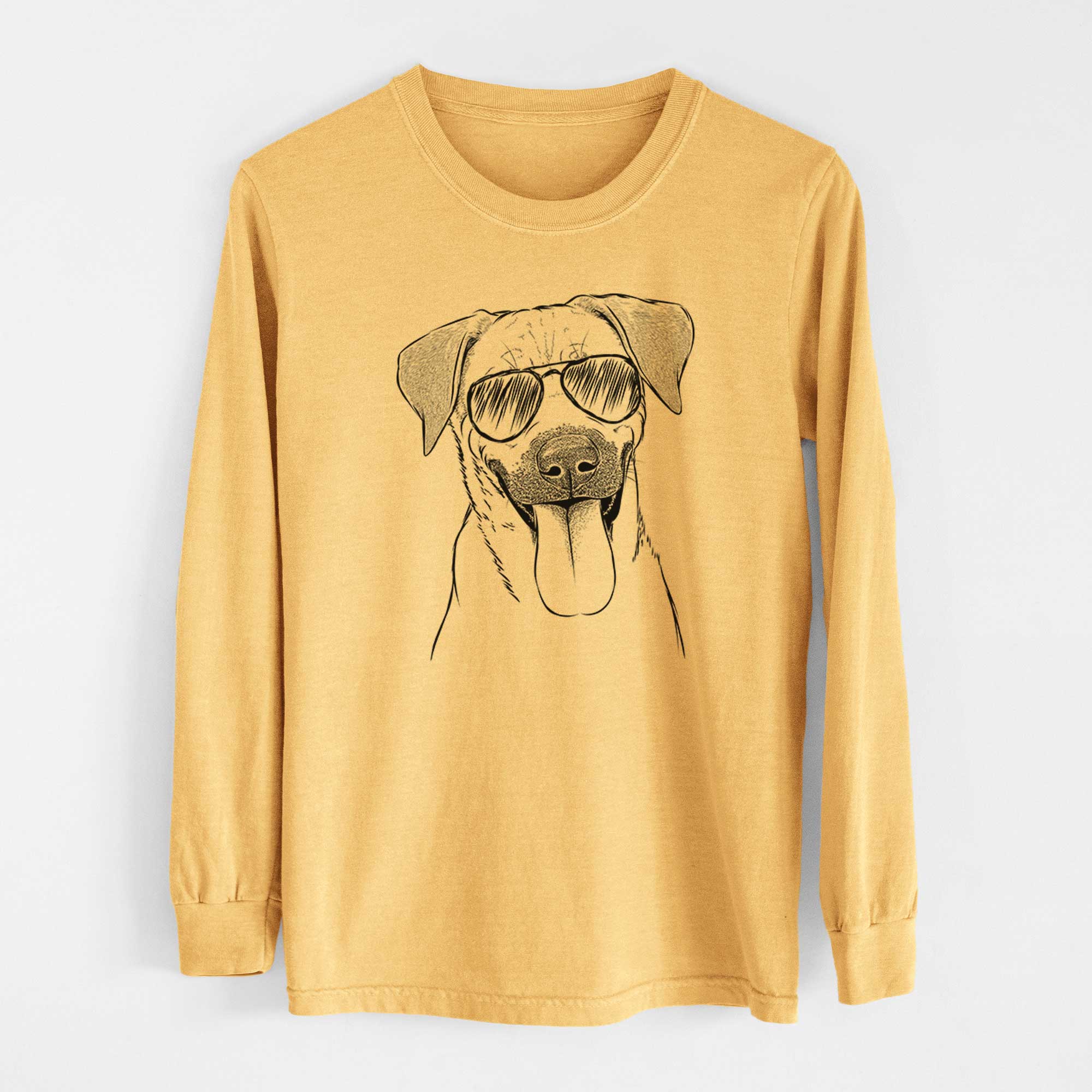 Aviators Koda the Black Mouth Cur - Heavyweight 100% Cotton Long Sleeve