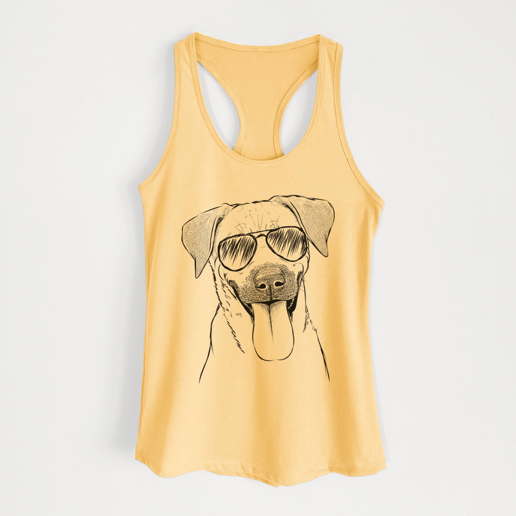 Koda the Black Mouth Cur - Women's Racerback Tanktop