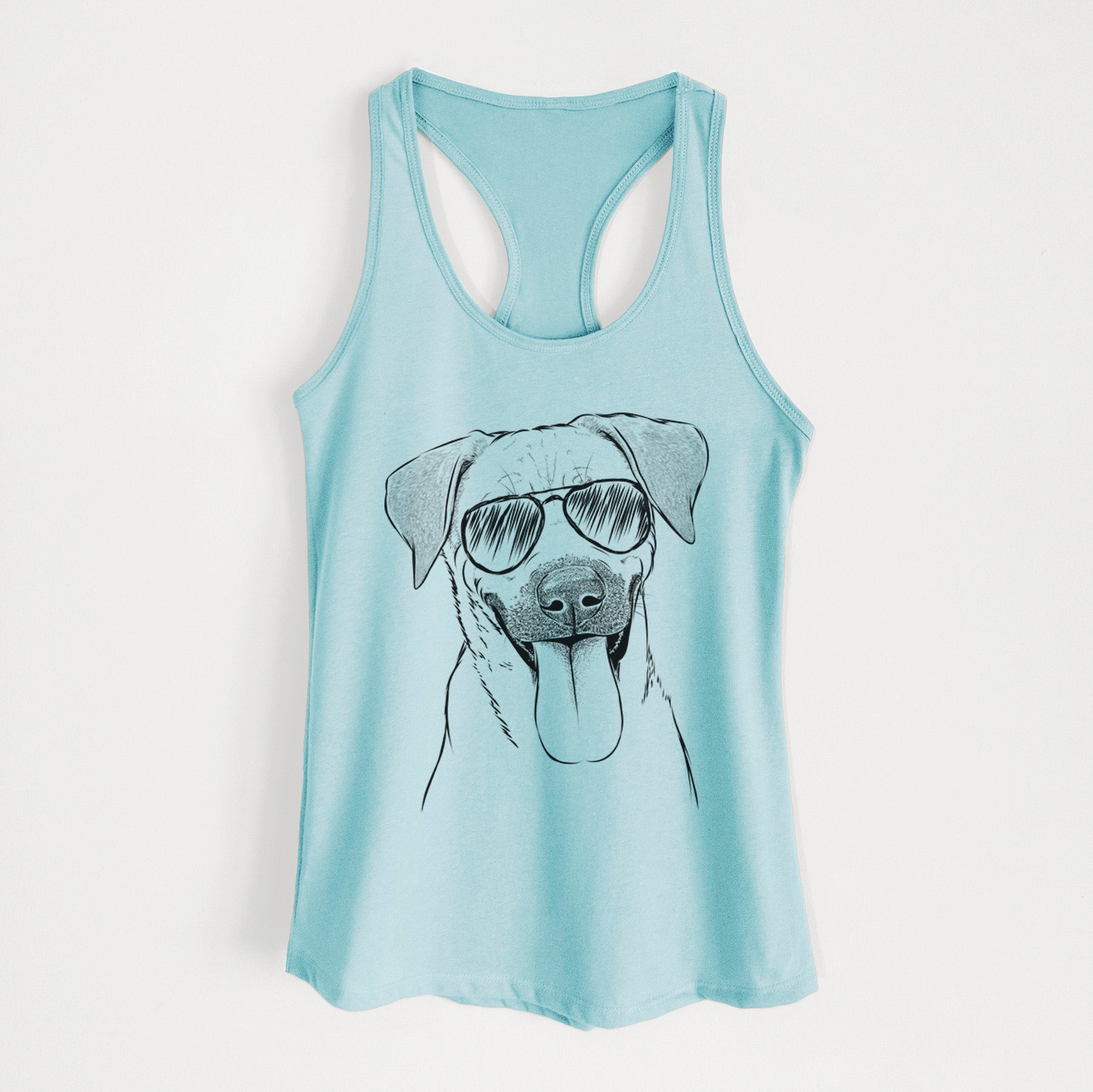 Koda the Black Mouth Cur - Women's Racerback Tanktop