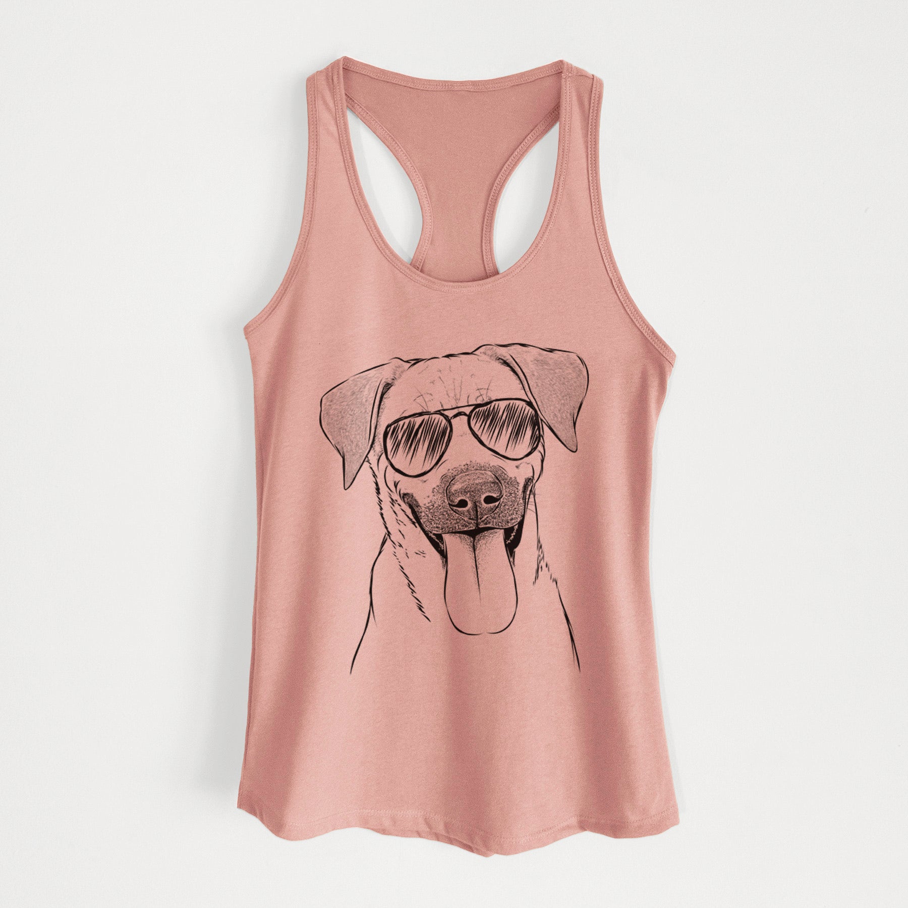 Koda the Black Mouth Cur - Women's Racerback Tanktop