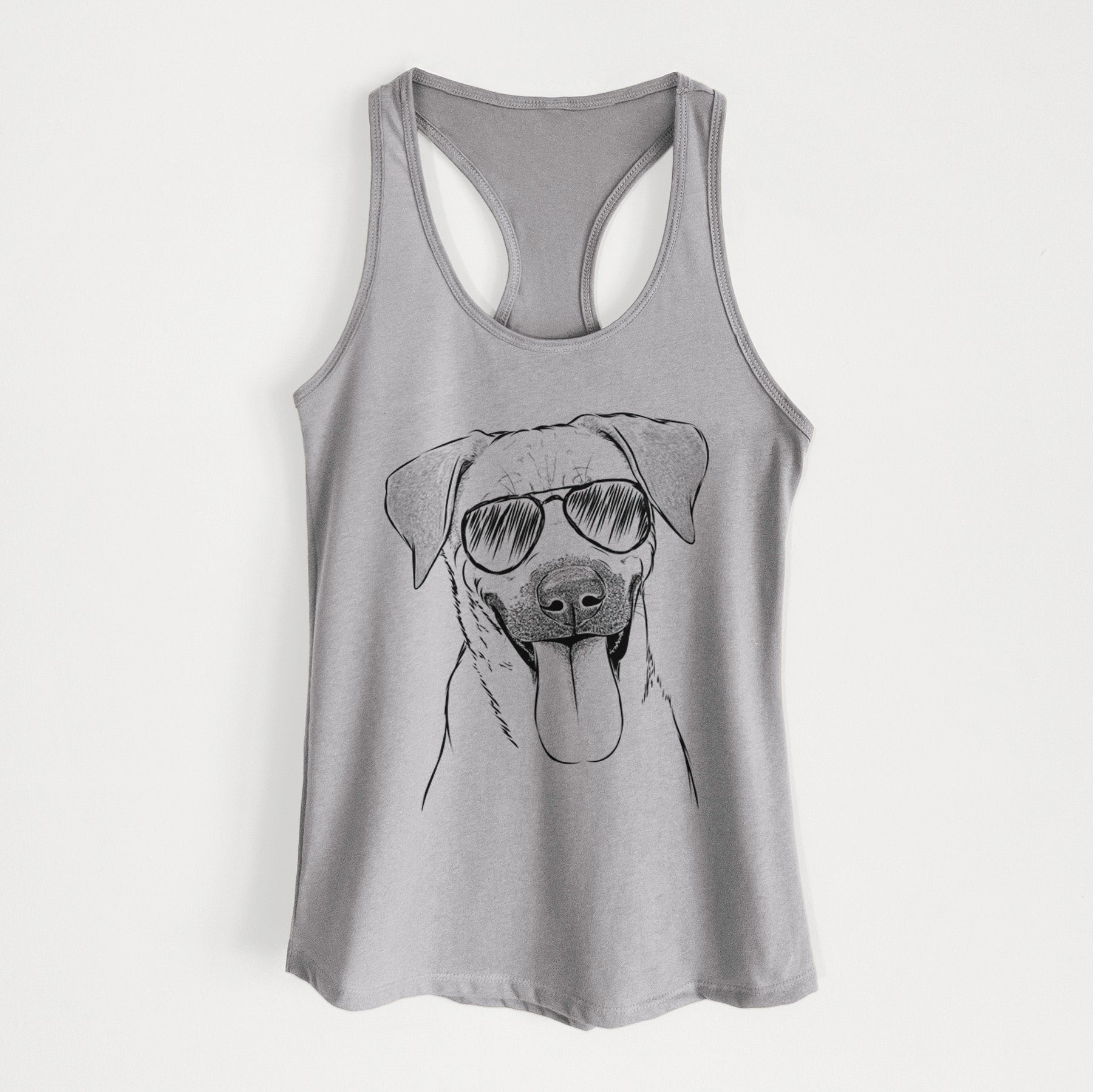 Koda the Black Mouth Cur - Women's Racerback Tanktop