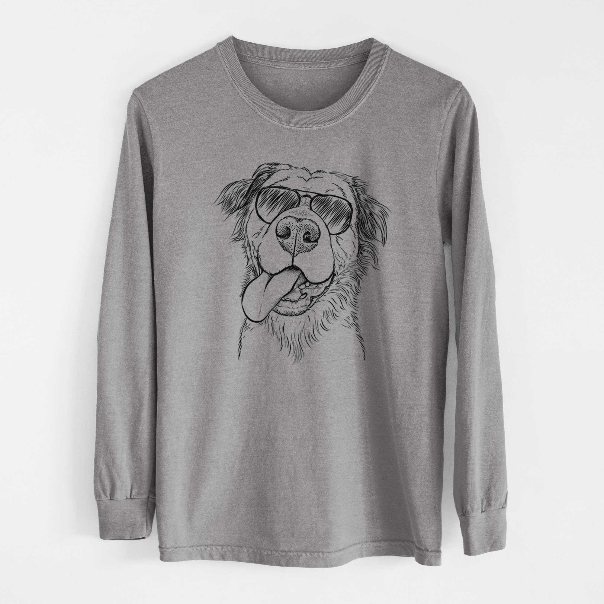 Aviators Koda the Pitbull Chow Mix - Heavyweight 100% Cotton Long Sleeve