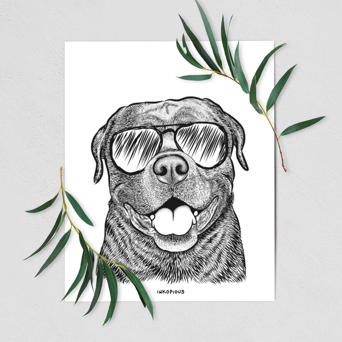 Kojak the Rottweiler Art Print