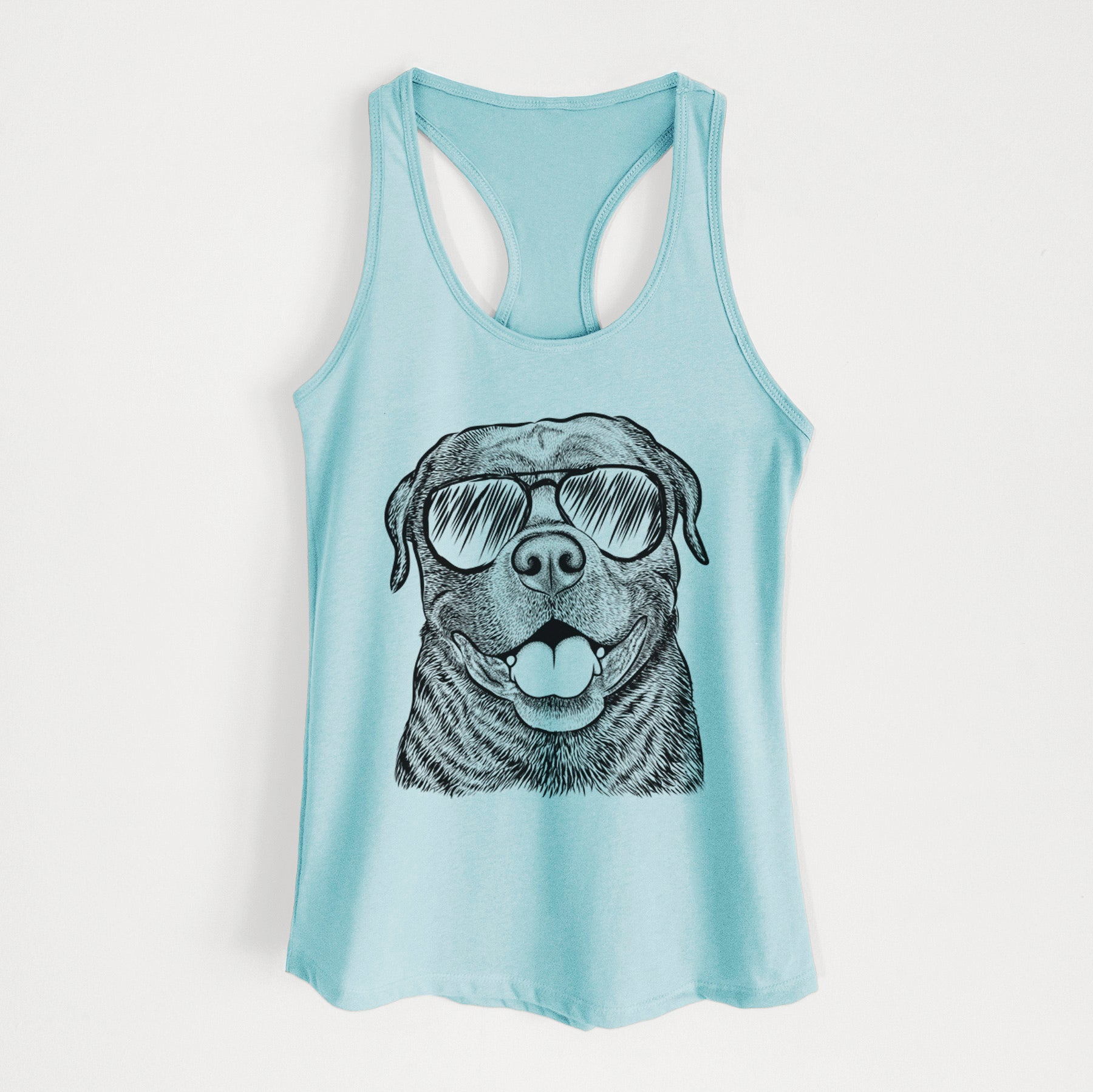 Kojak the Rottweiler - Women's Racerback Tanktop