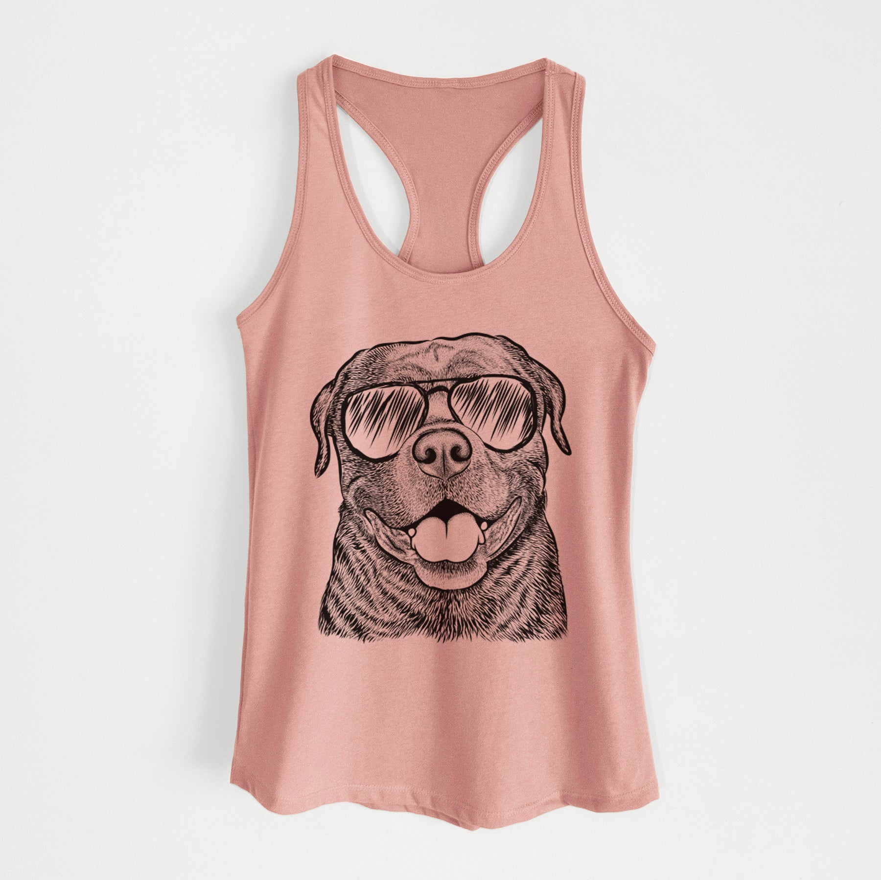 Kojak the Rottweiler - Women's Racerback Tanktop