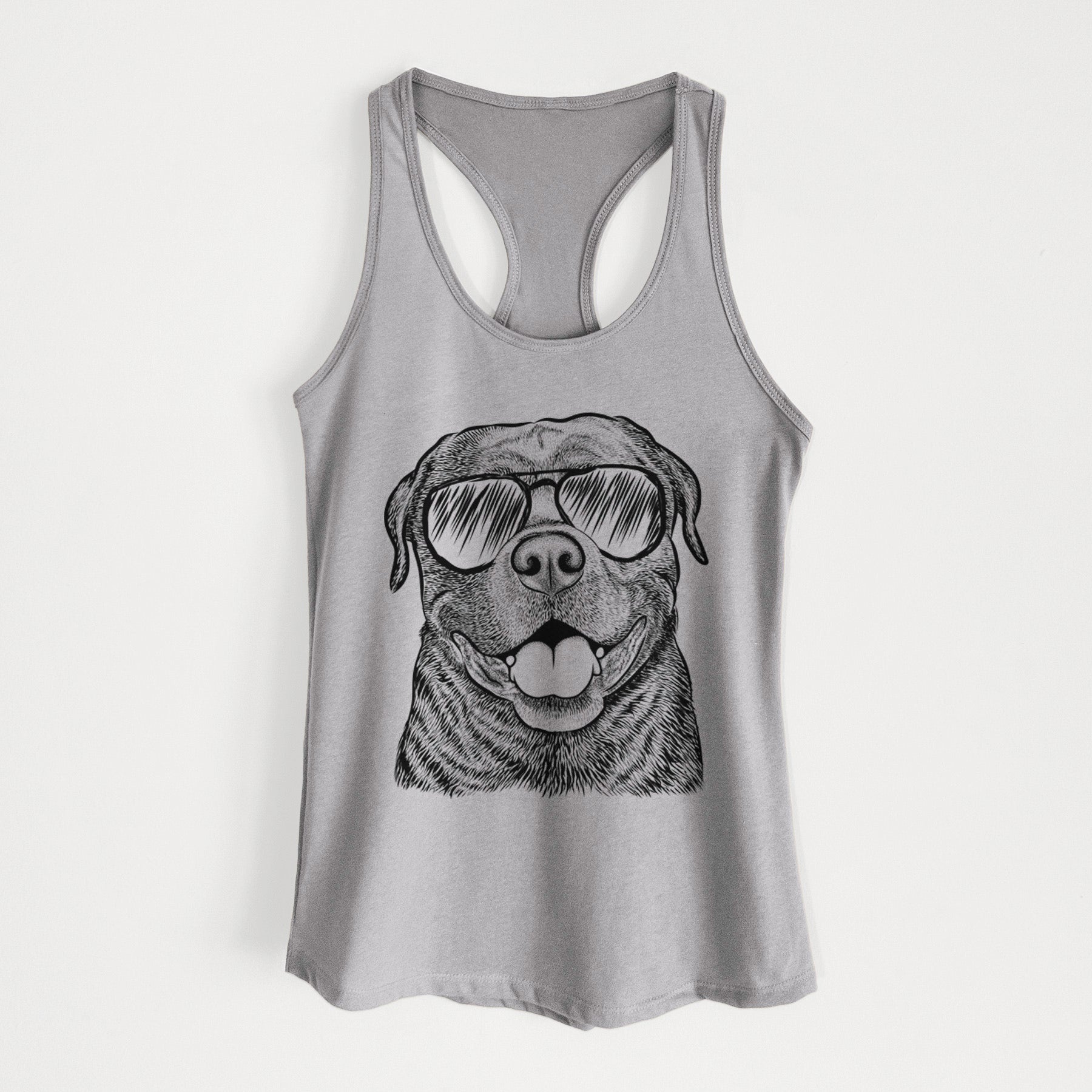 Kojak the Rottweiler - Women's Racerback Tanktop