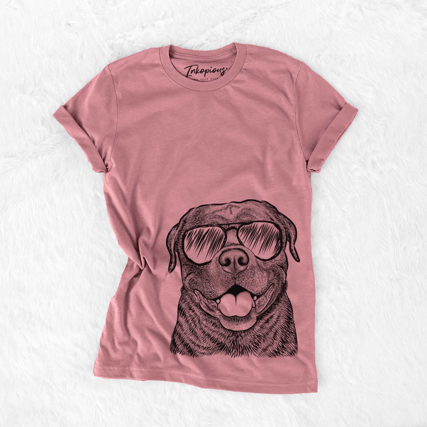 Aviator Kojak the Rottweiler - Unisex Crewneck