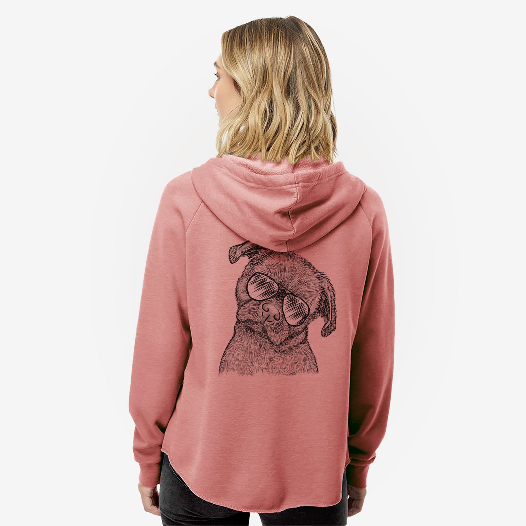 Koko the Shih Tzu - Women's Cali Wave Zip-Up Sweatshirt