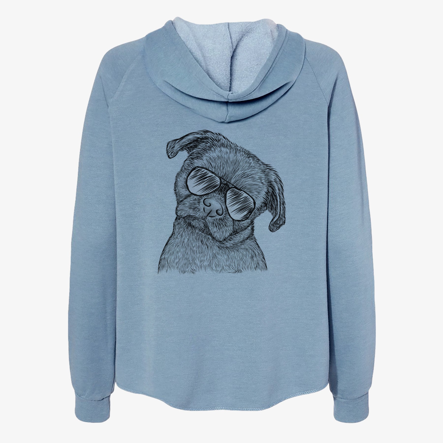 Koko the Shih Tzu - Women's Cali Wave Zip-Up Sweatshirt