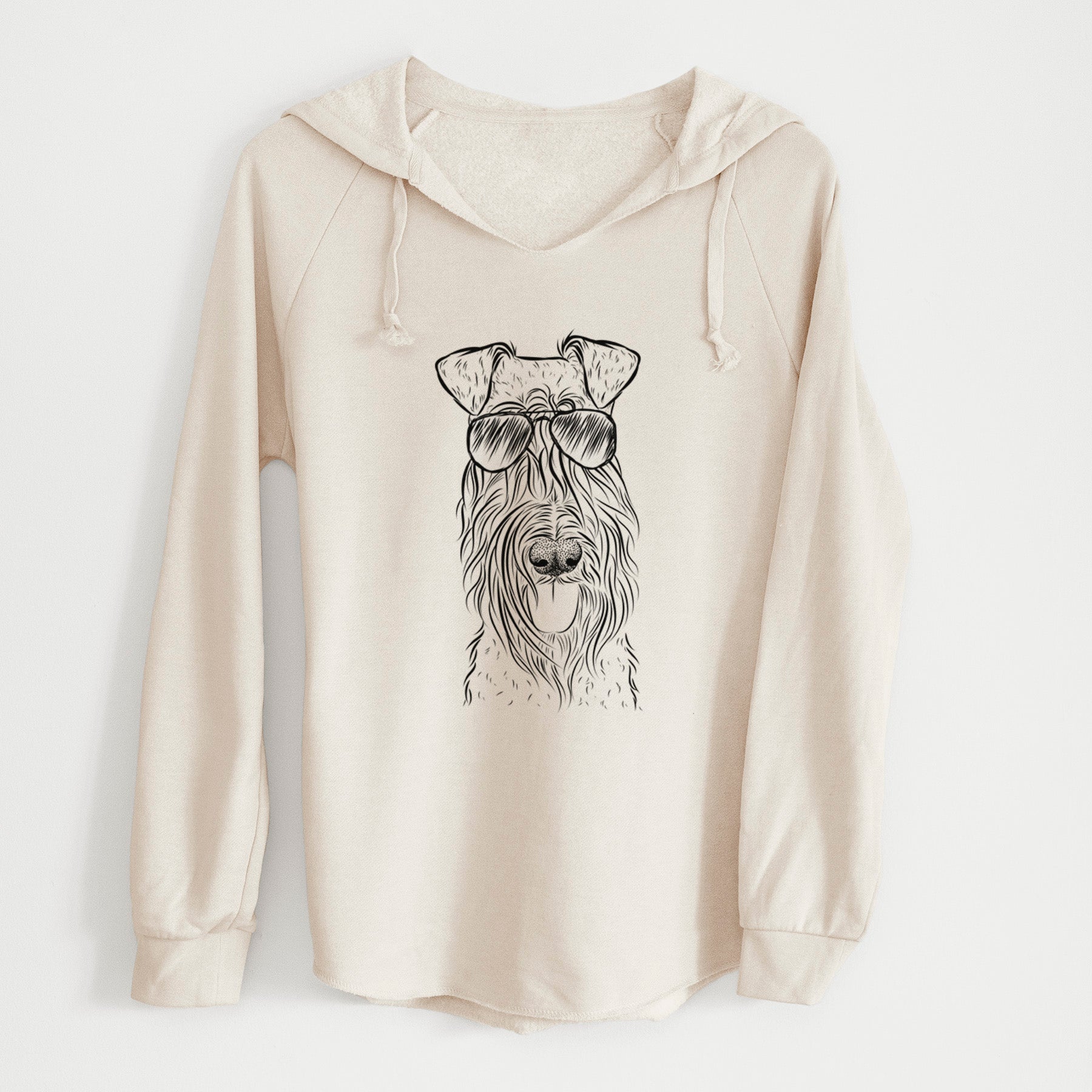 Aviator Kricket the Kerry Blue Terrier - Cali Wave Hooded Sweatshirt