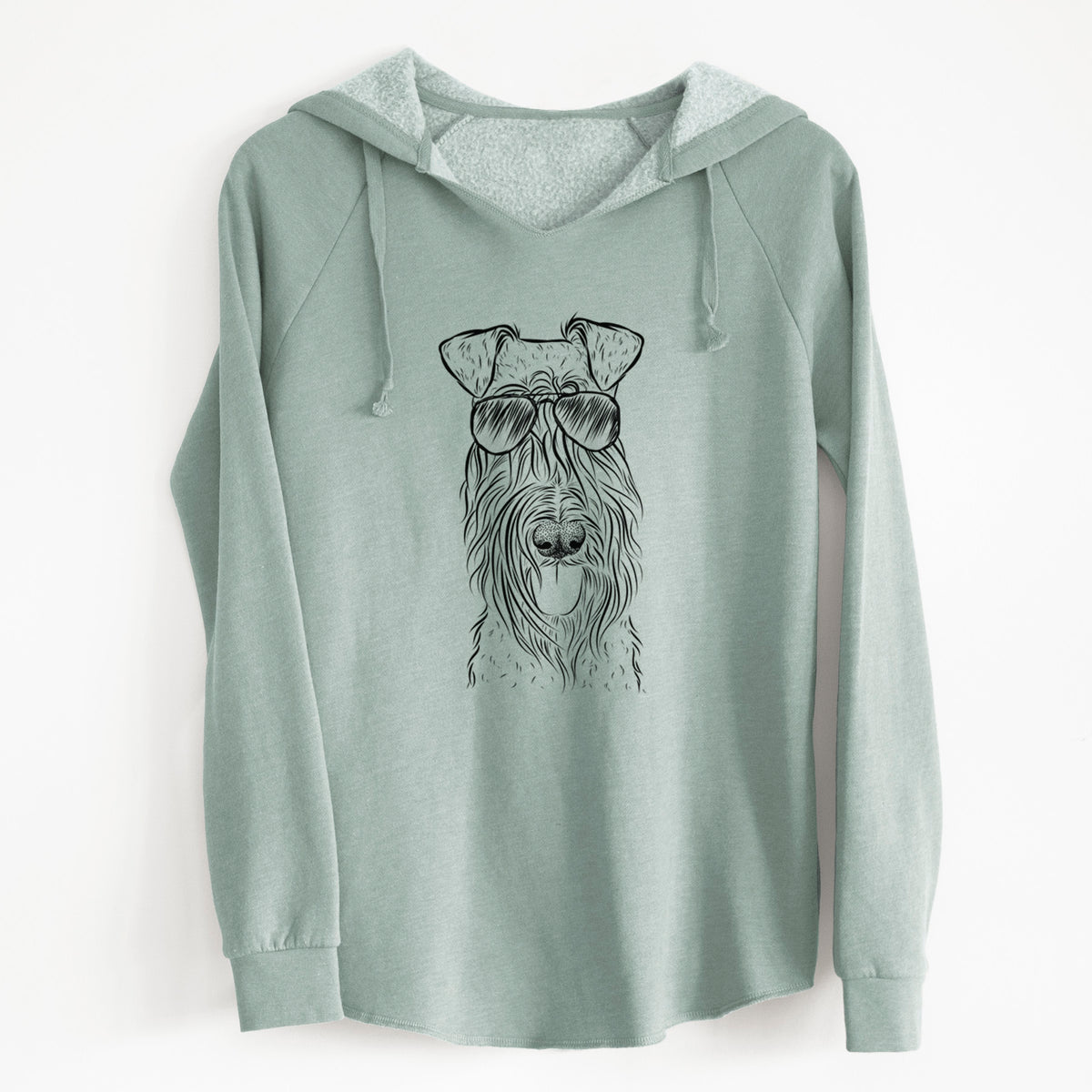 Aviator Kricket the Kerry Blue Terrier - Cali Wave Hooded Sweatshirt