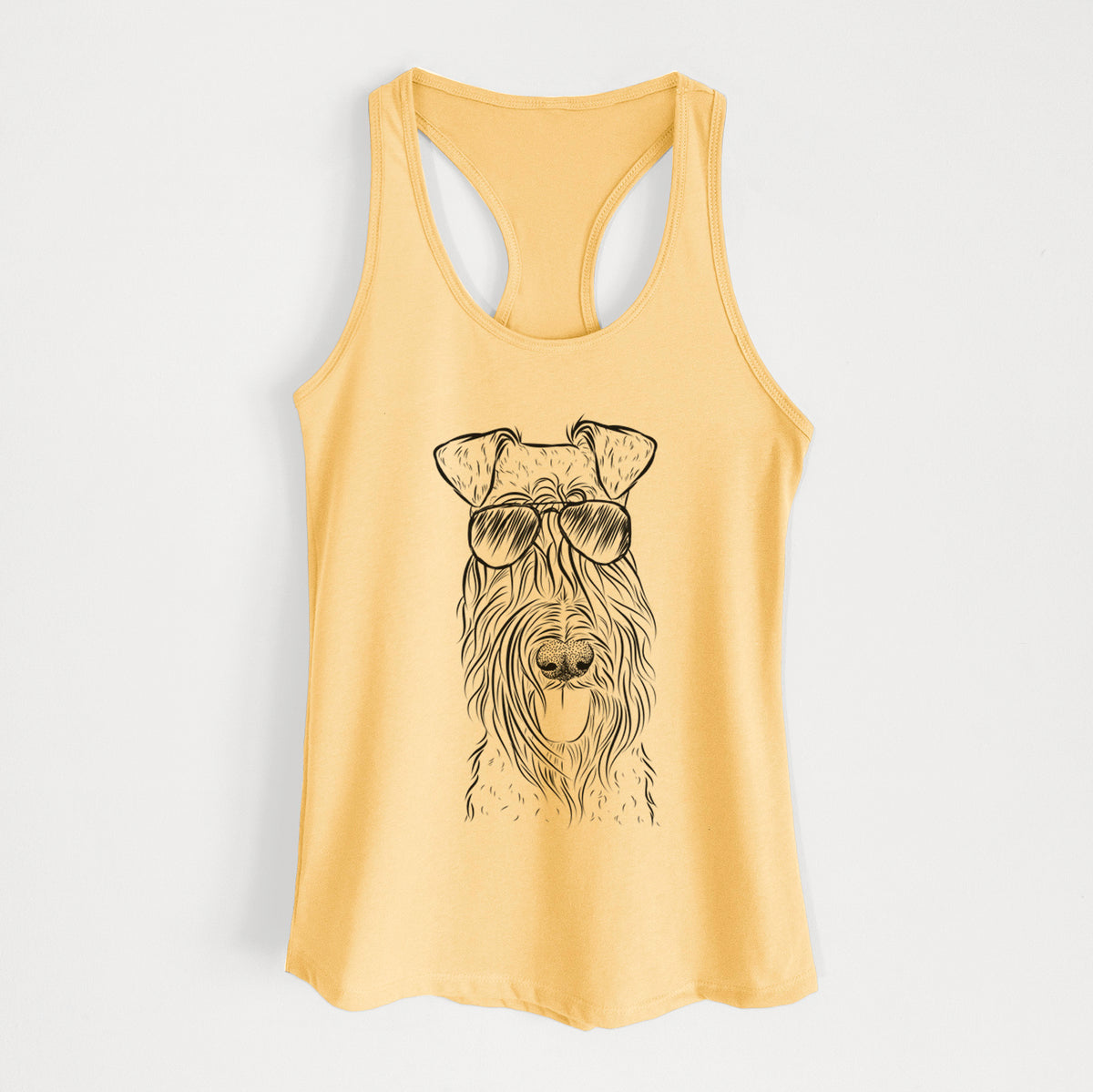 Kricket the Kerry Blue Terrier - Women's Racerback Tanktop