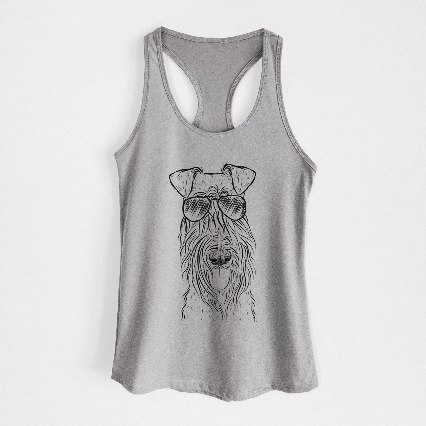 Kricket the Kerry Blue Terrier - Women's Racerback Tanktop