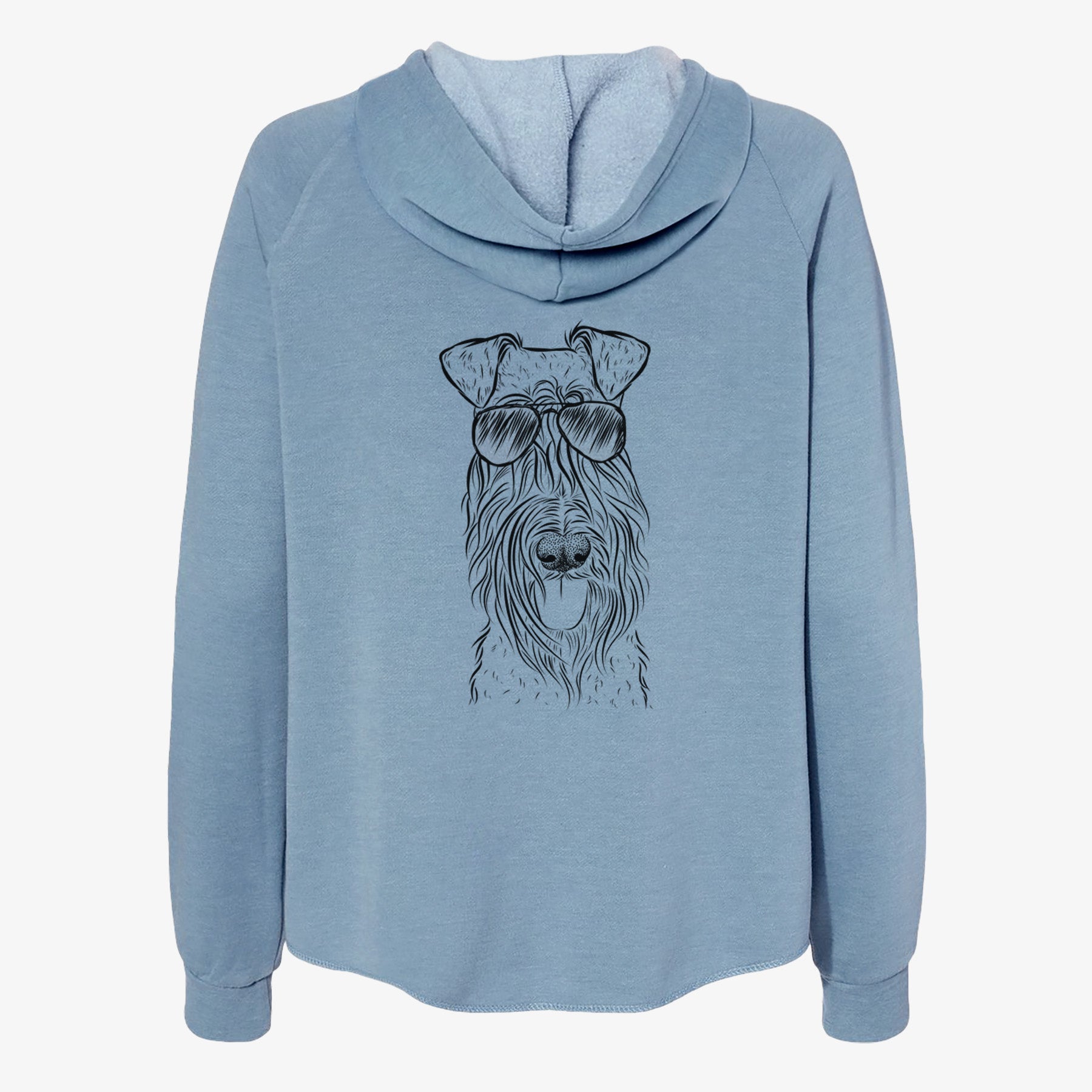 Kricket the Kerry Blue Terrier - Women's Cali Wave Zip-Up Sweatshirt