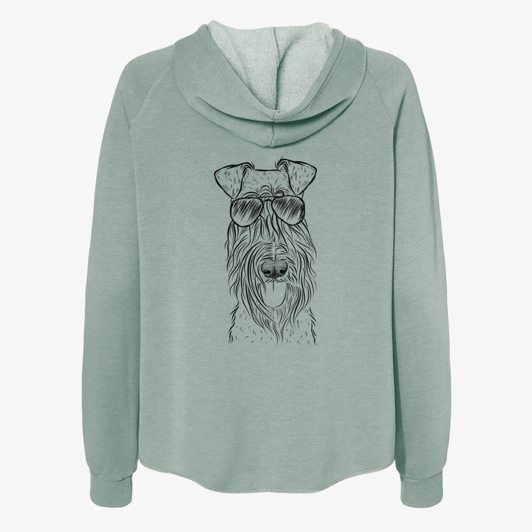 Kricket the Kerry Blue Terrier - Women's Cali Wave Zip-Up Sweatshirt