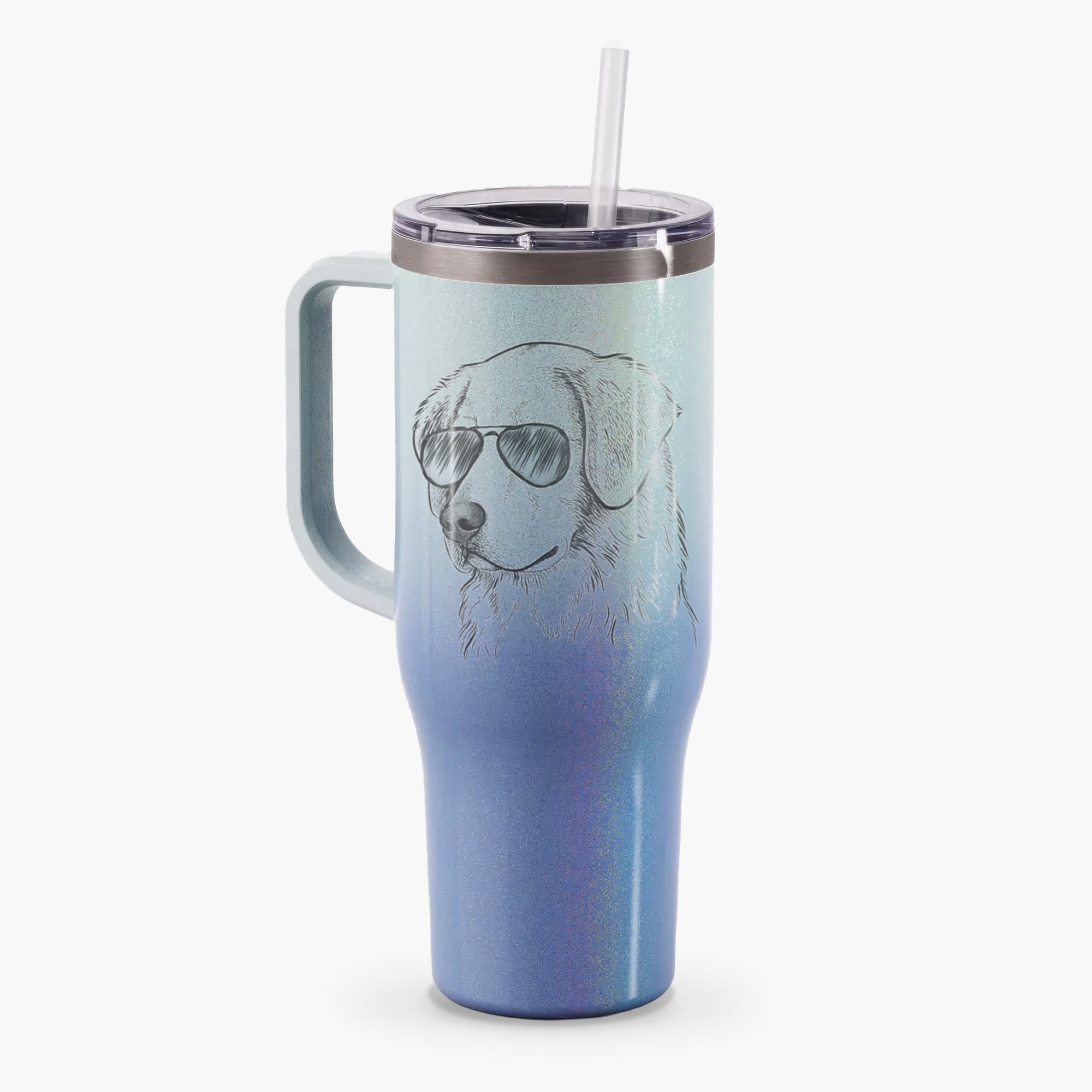 Kula the Golden Retriever - 40oz Tumbler with Handle