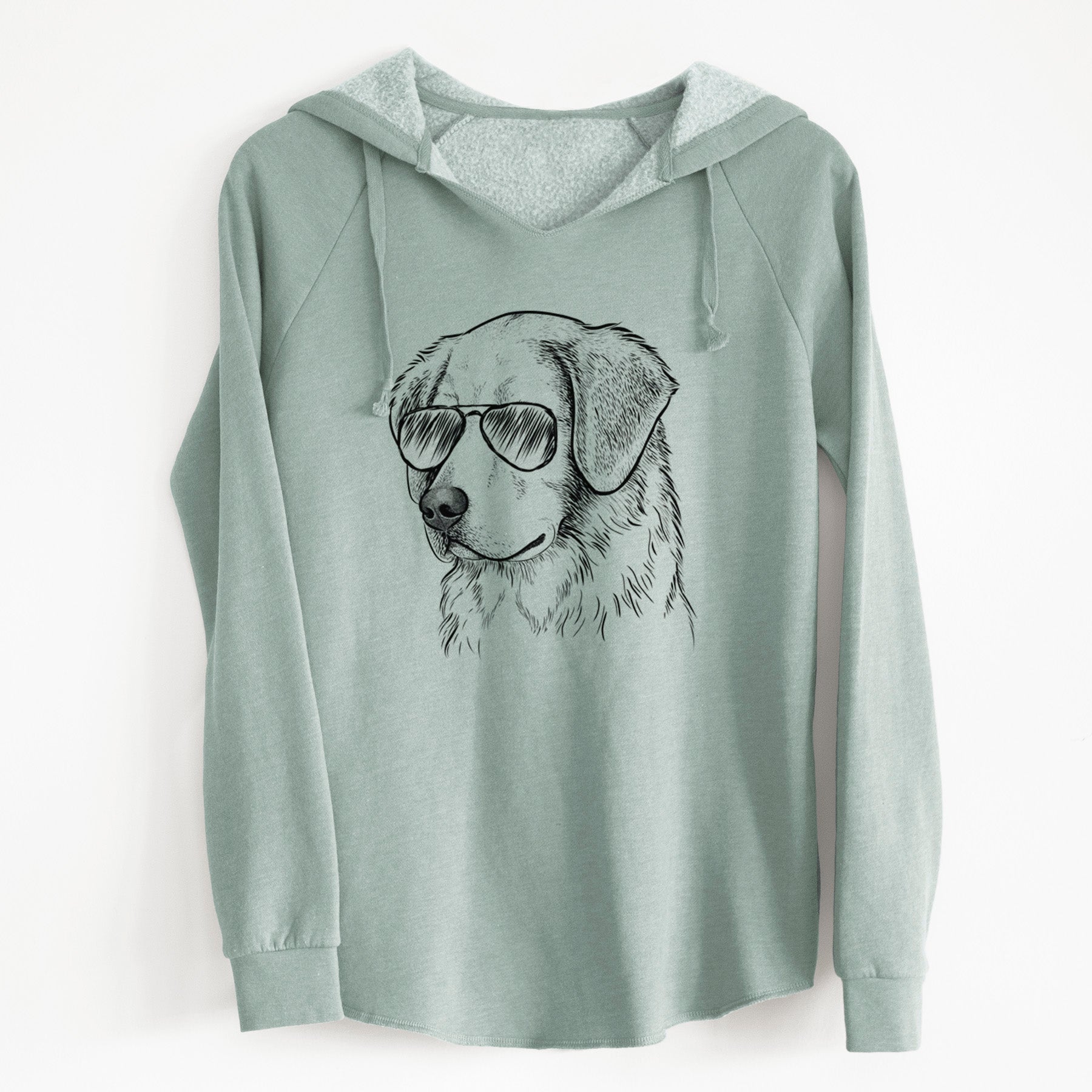 Aviator Kula the Golden Retriever - Cali Wave Hooded Sweatshirt