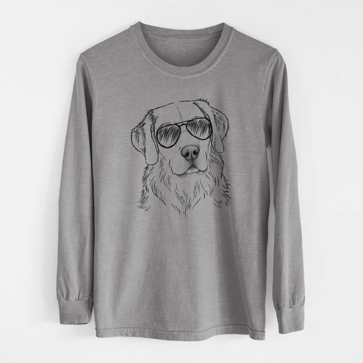 Aviators Kula the Golden Retriever - Heavyweight 100% Cotton Long Sleeve